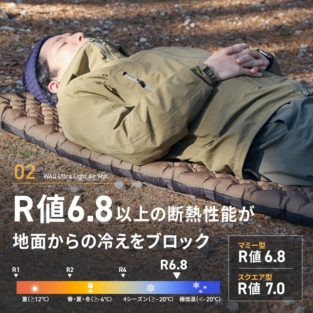 Amazon.co.jp: WAQ Ultra Light AirMat ウルトラライトエアマット