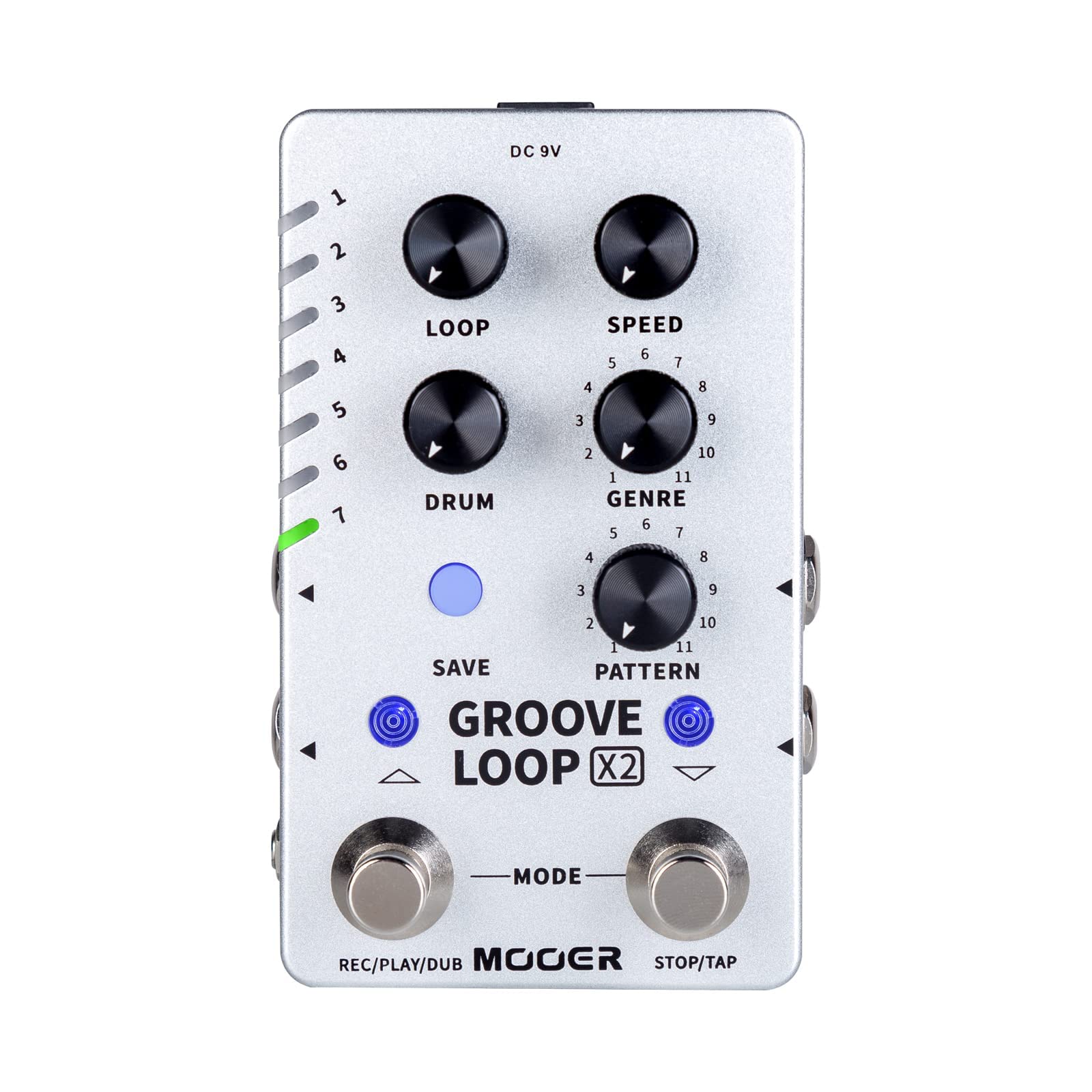 Amazon.com: MOOER Groove Looper Pedal Drum Machine Stereo Guitar