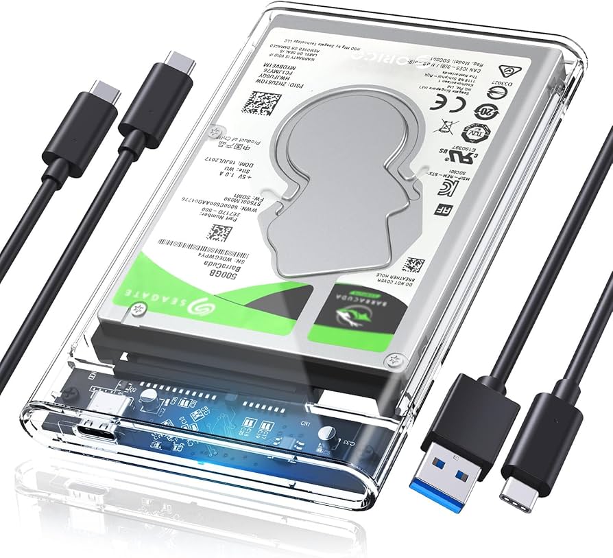 Amazon.com: ORICO 2.5'' Hard Drive Enclosure Type-C USB 3.1 Gen2