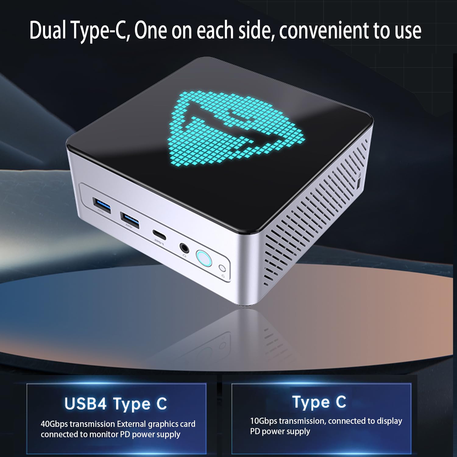 Amazon.com: Machenike Mini Desktop, AMD 8-Core Ryzen 9 7940HS, AMD