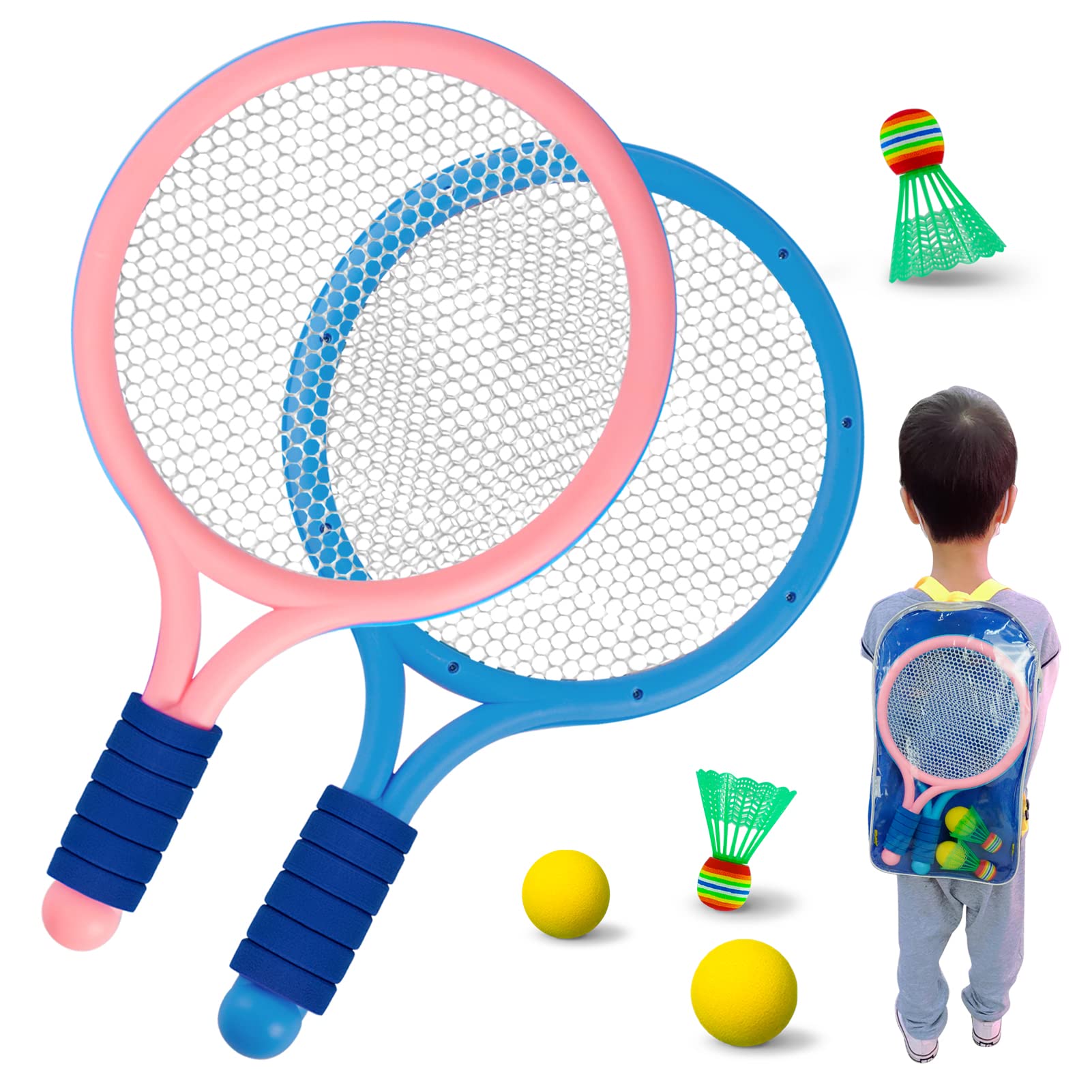Amazon | roseddy バドミントンラケット 子供 軽量 バドミントン