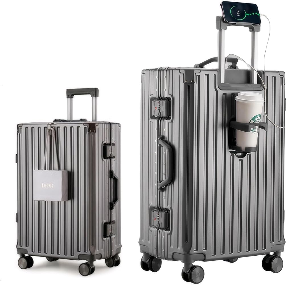 Amazon | [Yuweijie] スーツケース アルミフレームタイプ キャリー