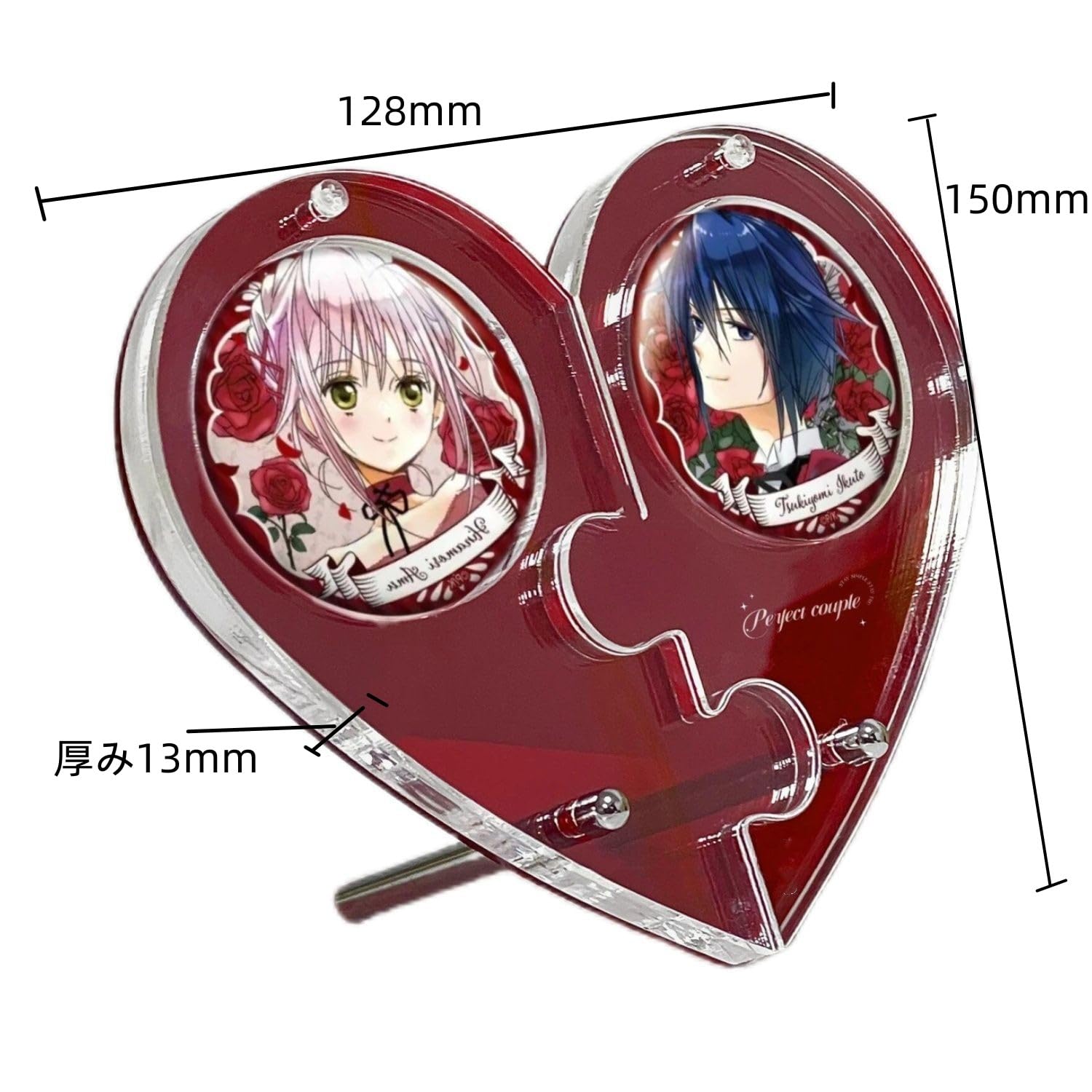 Amazon.co.jp: seimeinoki ハート形 缶バッジ ディスプレイスタンド