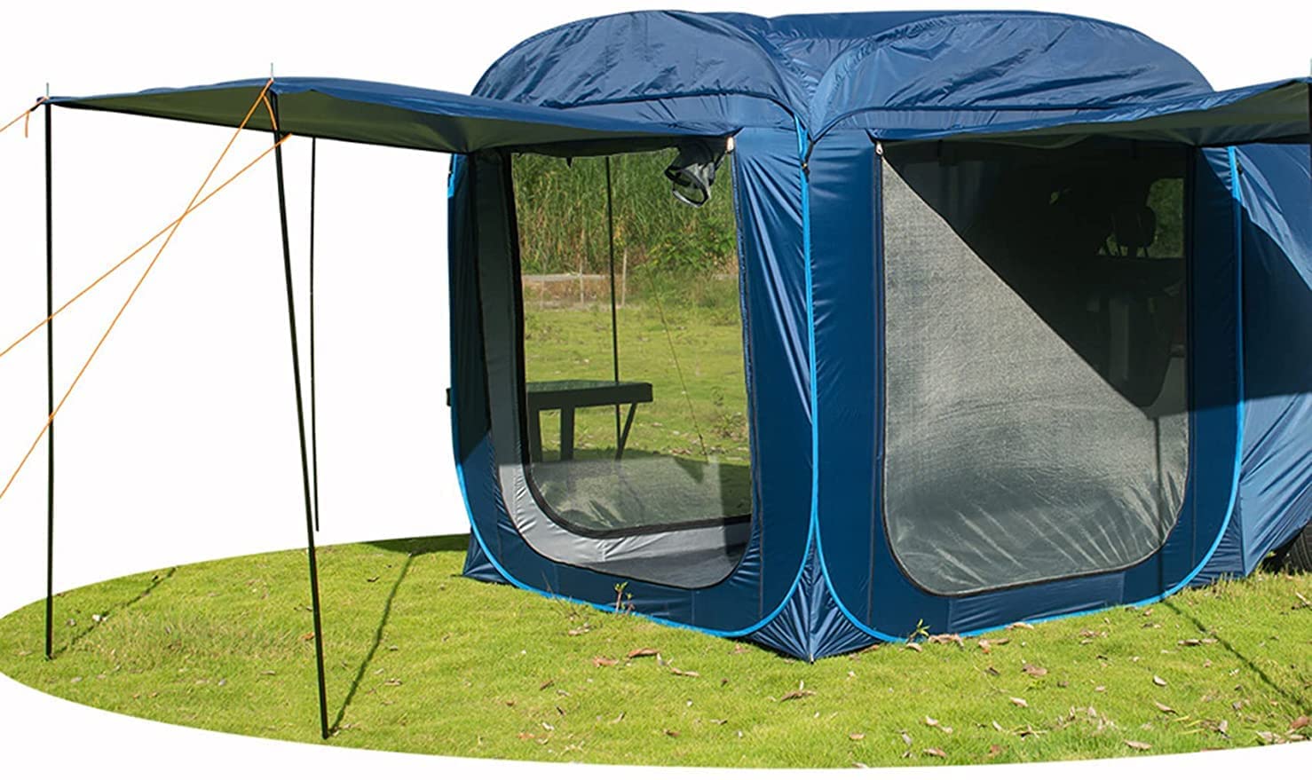 Amazon | 車と連結することができるカーサイドタープやトランクテント