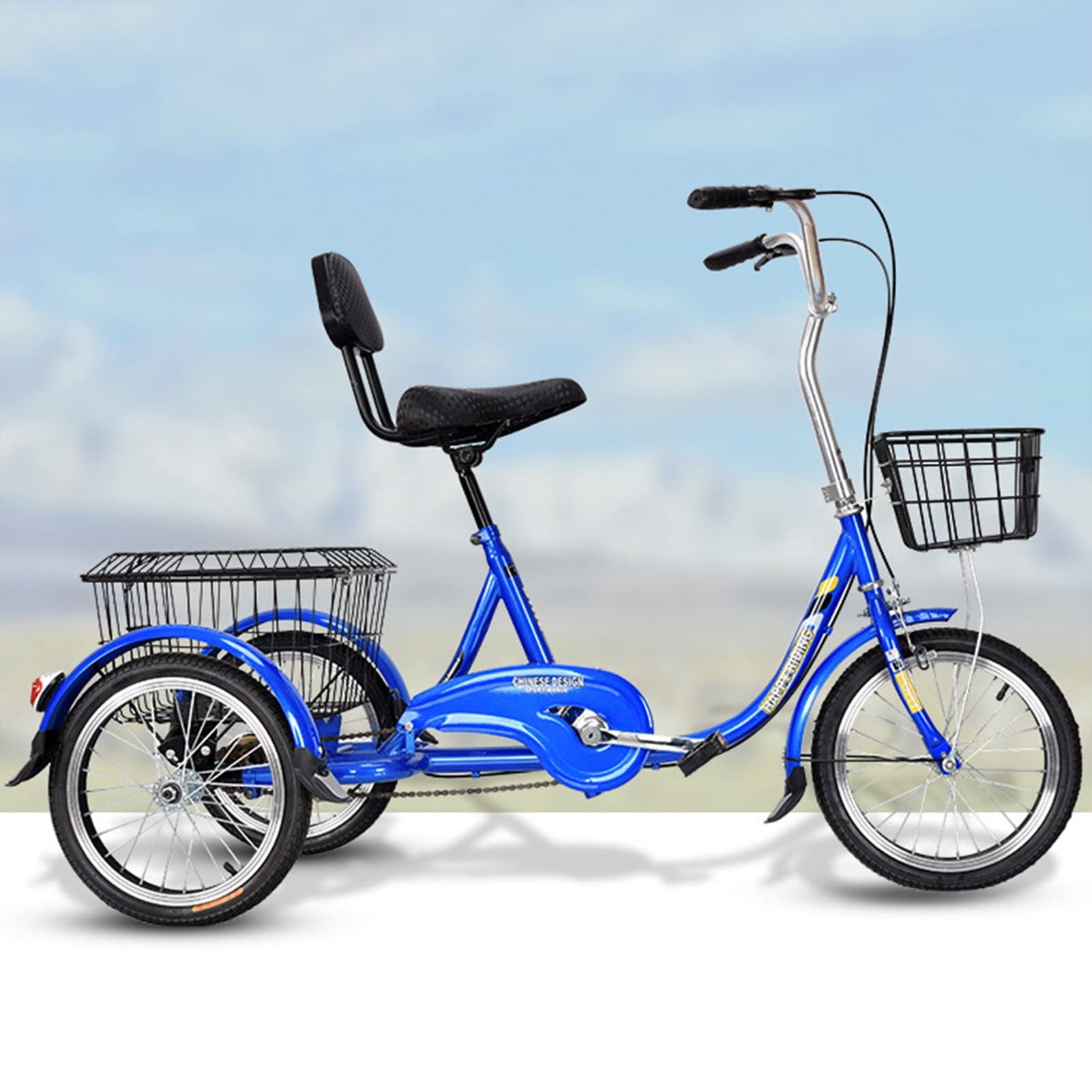 Amazon.co.jp: 大人用 お年寄り向け レディース メンズ 三輪自転車 1速