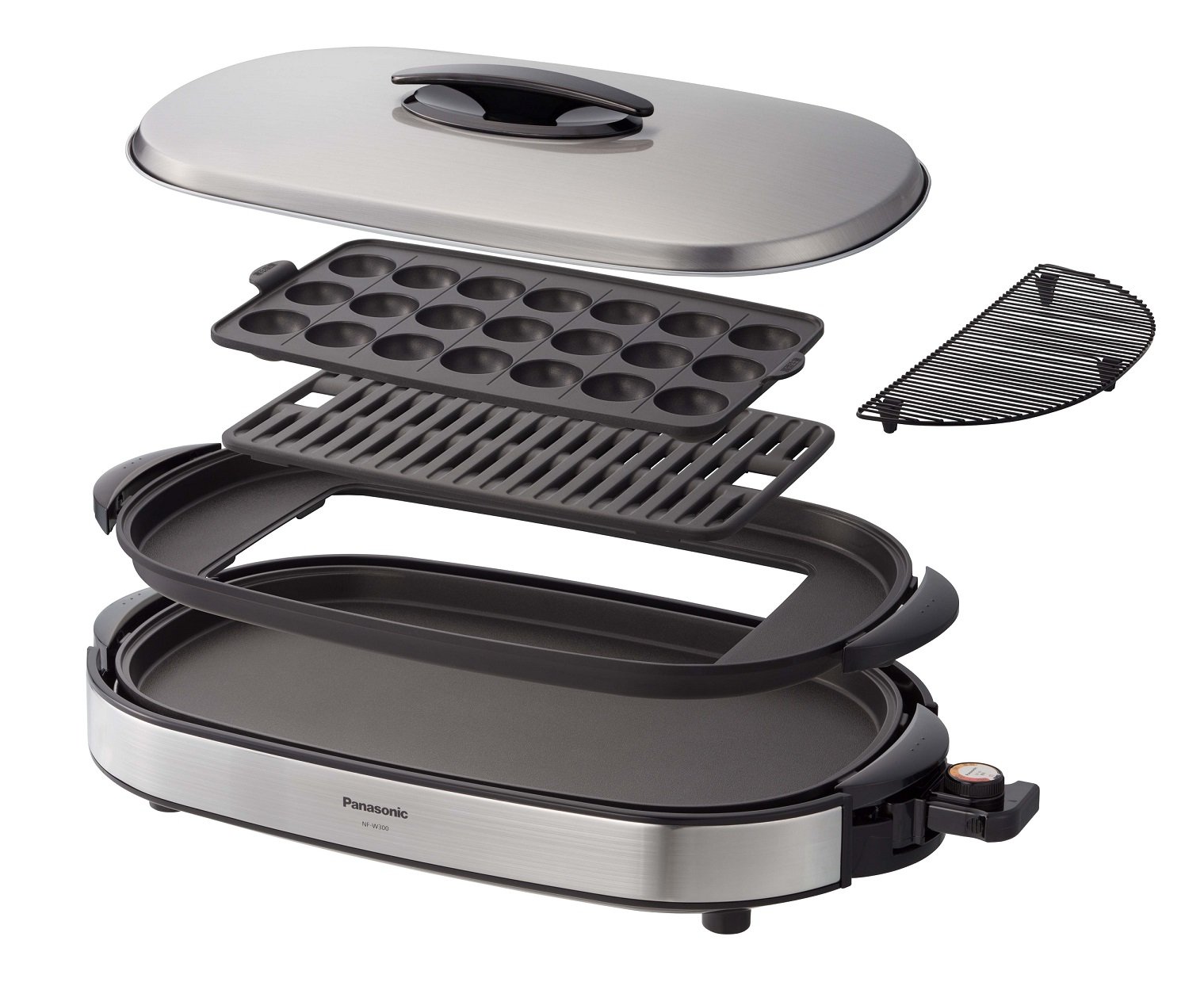Amazon | パナソニック ホットプレート 3枚タイプ 焼肉プレート