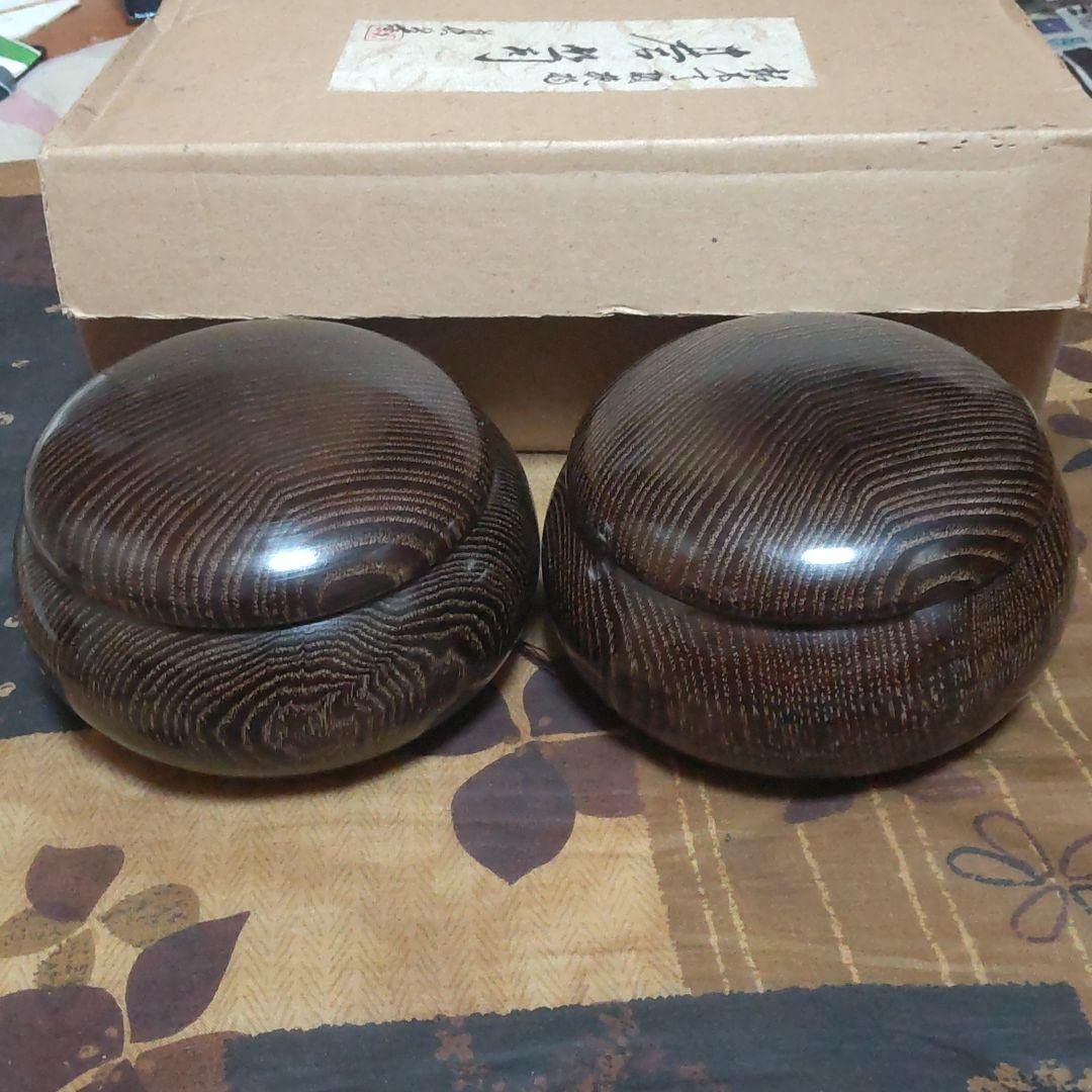 Amazon | タガヤサン碁笥 鉄刀木碁笥 柾目 特大平形 | 囲碁 | おもちゃ