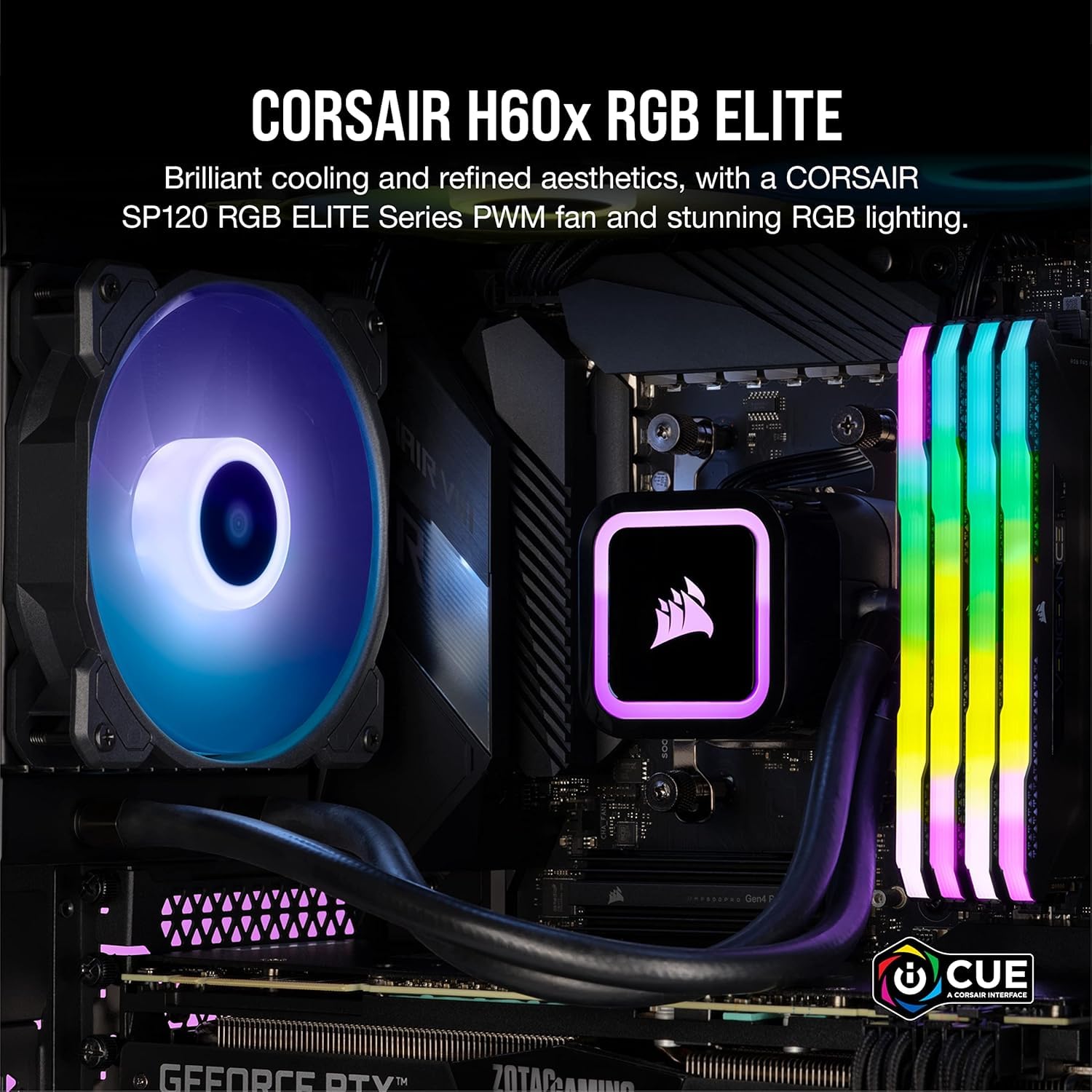 Amazon.com: Corsair H60x RGB Elite Liquid CPU Cooler - 16 Dynamic