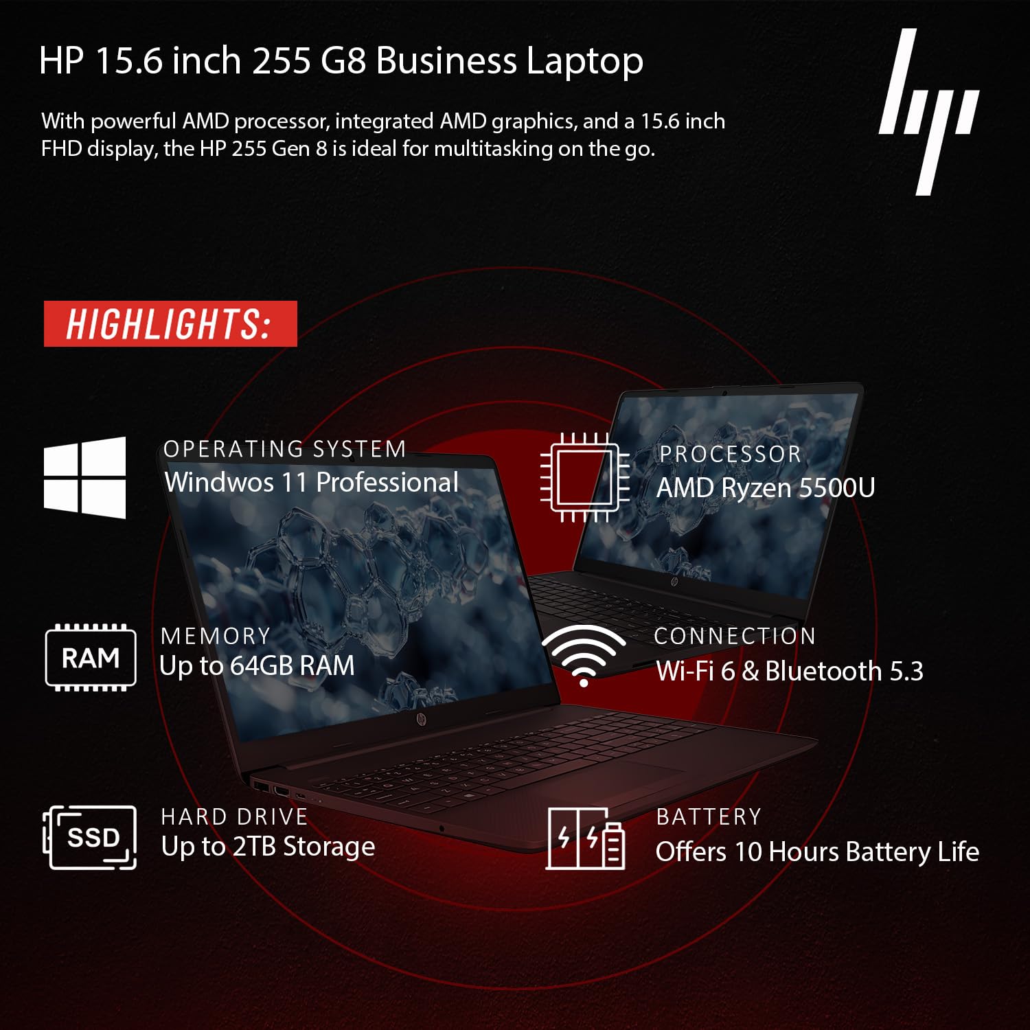 Amazon.com: HP 255 G8 Business Laptop with Microsoft Office 365