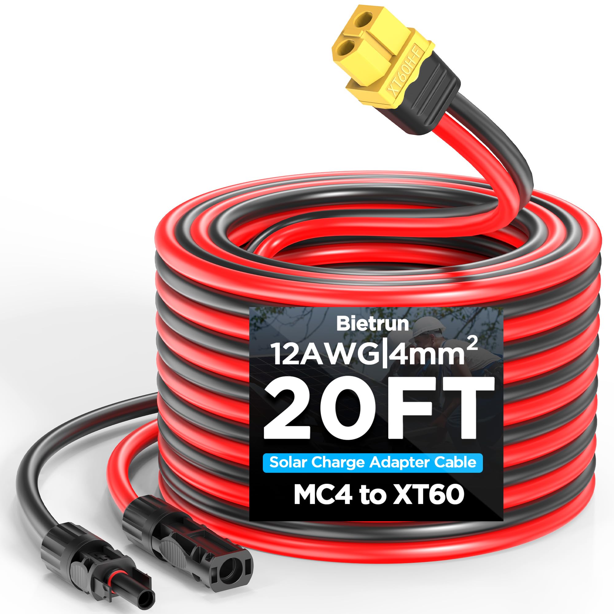 Amazon.com: Mc4 to Xt60, 20FT Xt60 Connector Solar Charge Cable