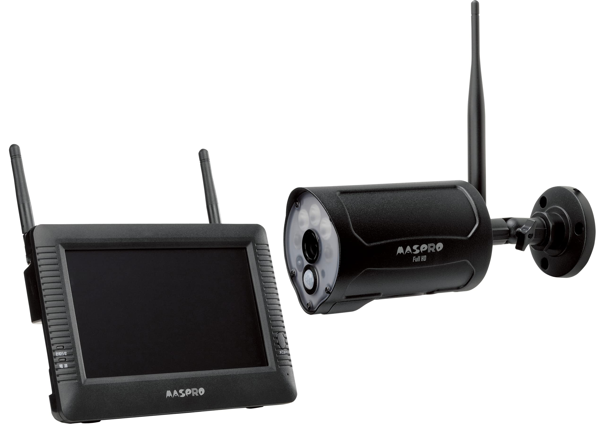 Amazon.co.jp: マスプロ MASPRO 防犯カメラ フルハイビジョン 7インチ
