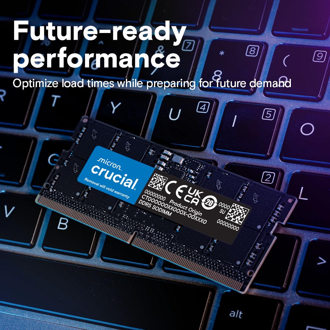 Amazon.co.jp: Crucial ノートPC用増設メモリ 64GB(32GBx2枚) DDR5