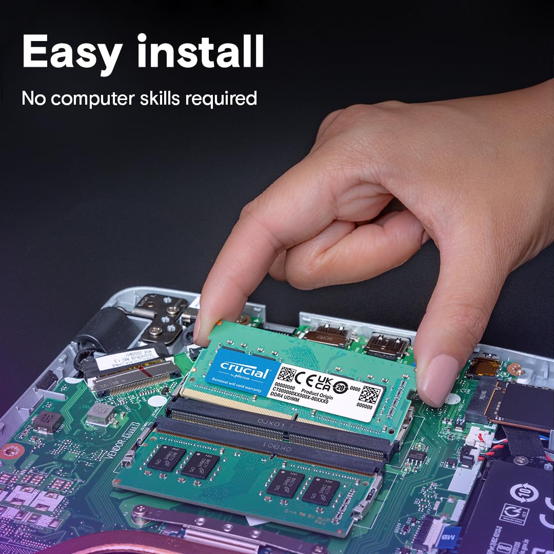 Crucial 64GB DDR4 RAM Kit (2x32GB), 3200MHz (PC4-25600) CL22