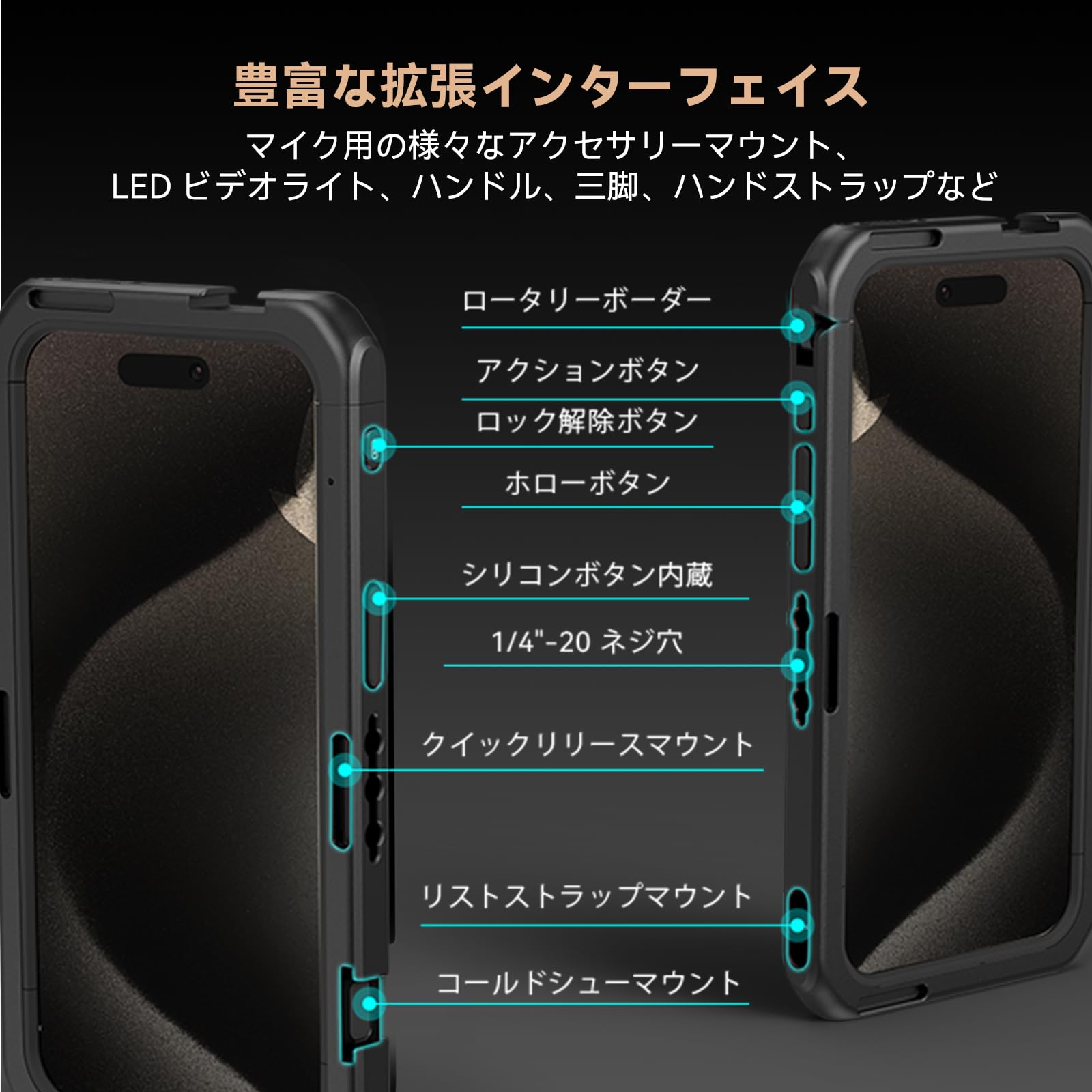 Amazon.co.jp: SmallRig スマホビデオリグ iPhone 15 Pro Max専用
