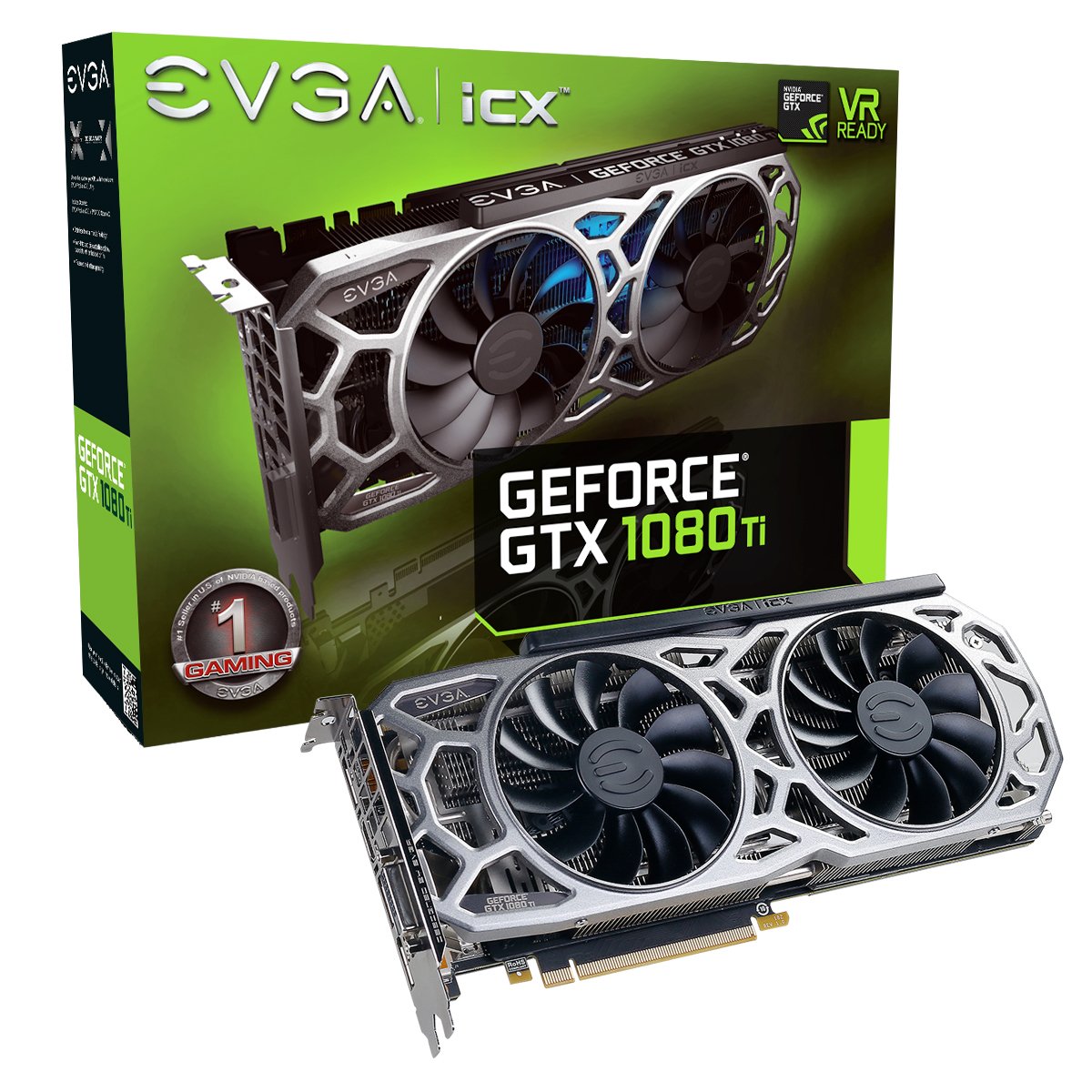 Amazon.com: EVGA 艾維克GeForce GTX 1080 Ti 創始人版電競用: 電子