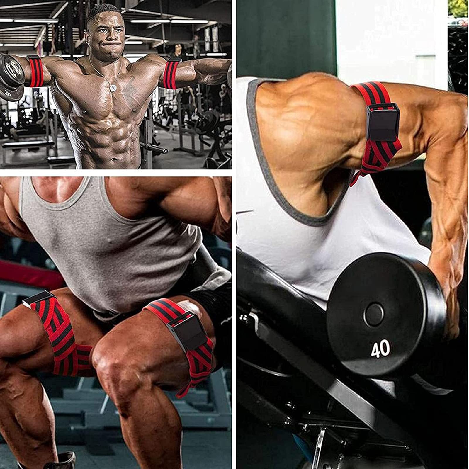 Amazon.co.jp: ゴムバンド、血流制限バンド4パック、BFR閉塞