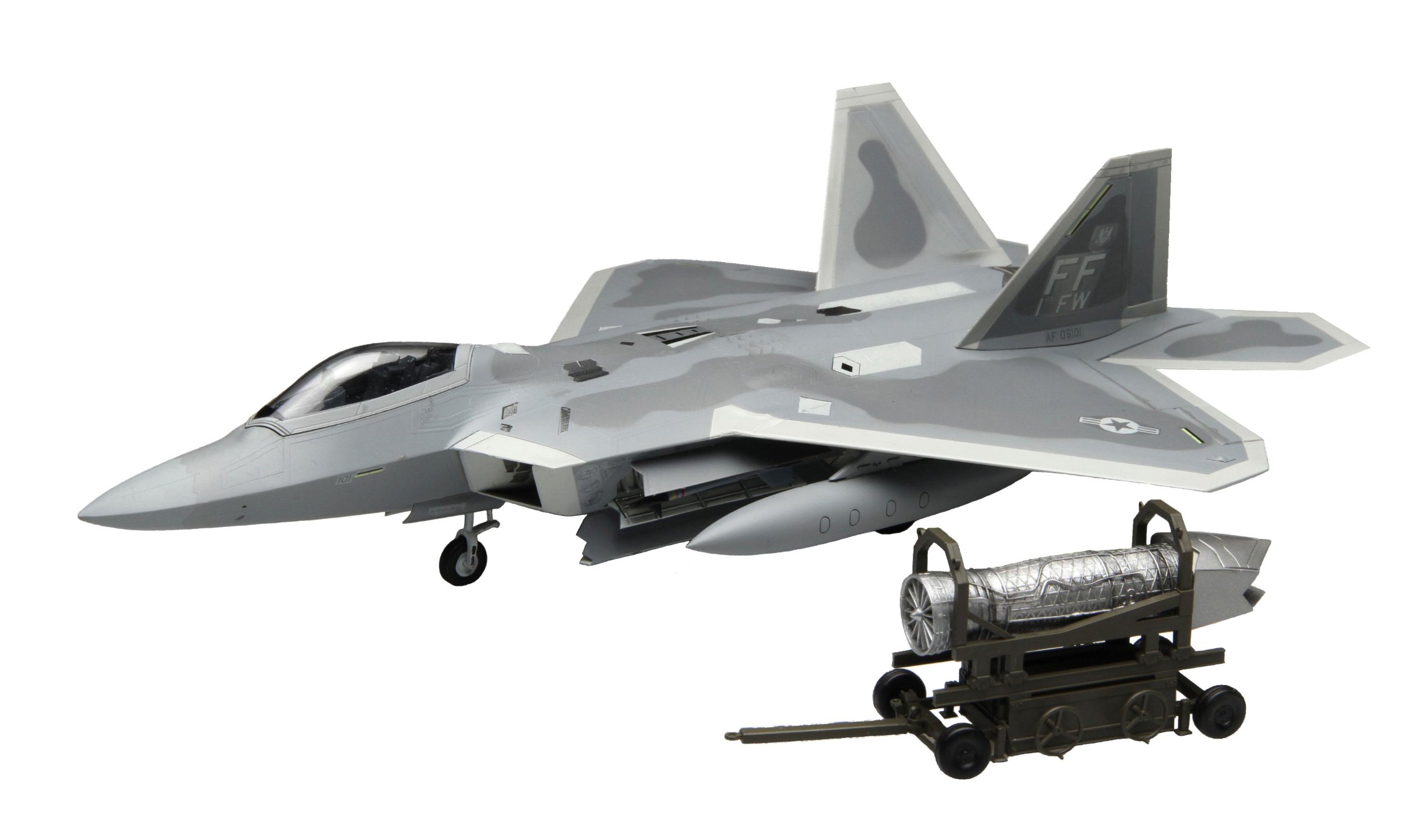 Amazon.co.jp: フジミ模型 F22ラプター エンジン付き 1/72 バトル