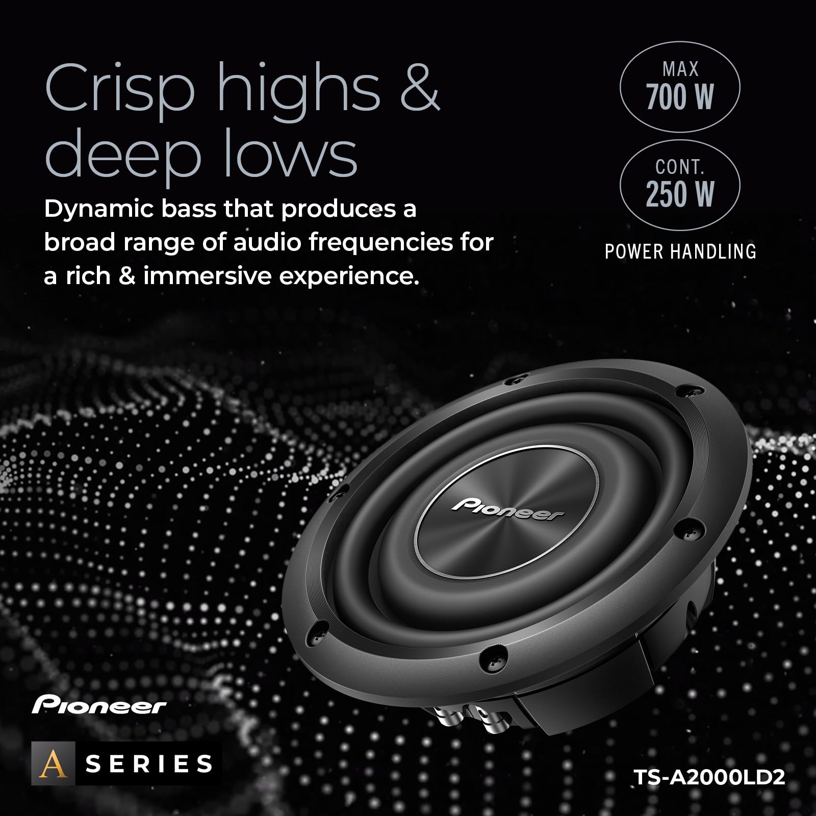 Amazon.co.jp: PIONEER 8インチ スリム 700W 2オーム サブウーファー