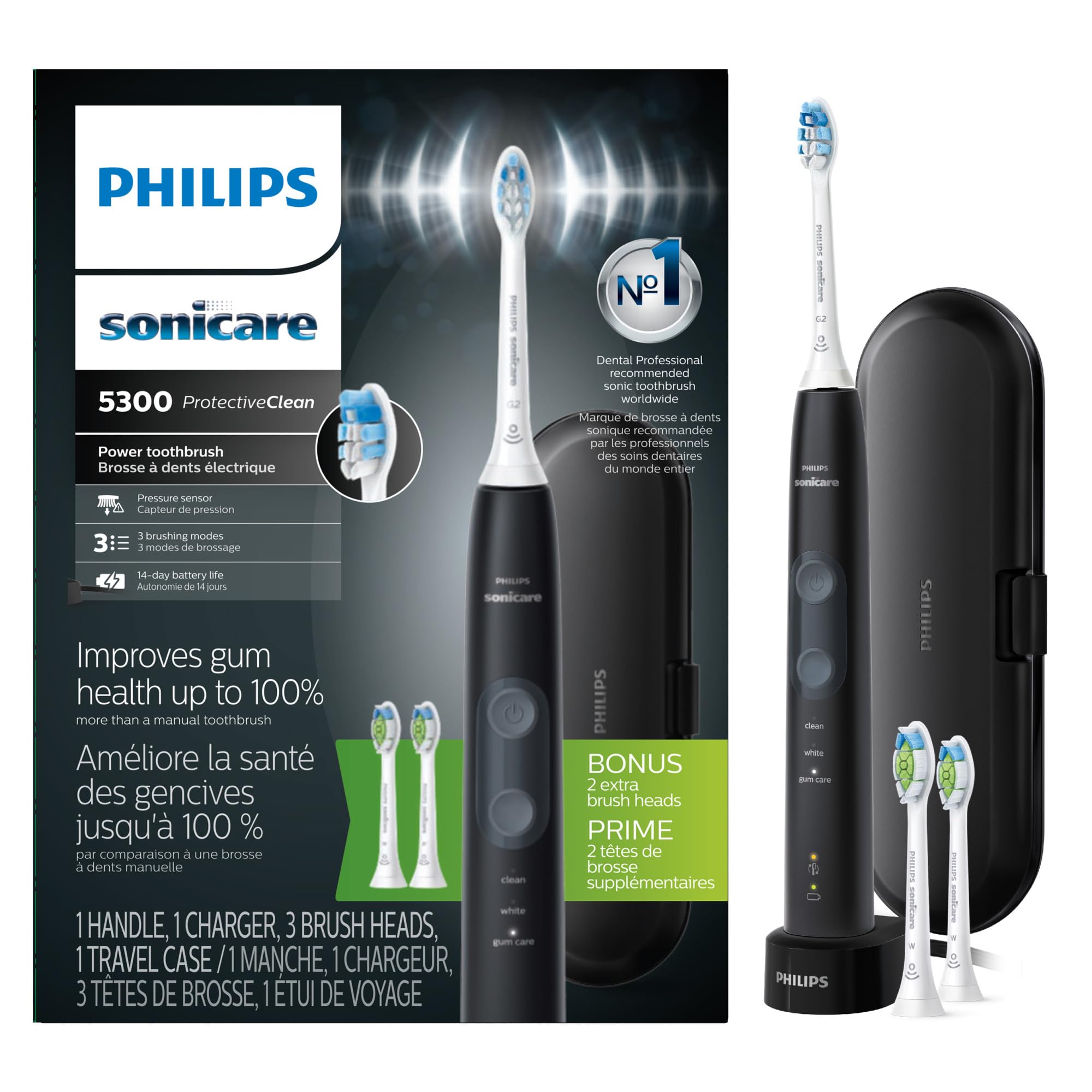 Amazon.com: Philips Sonicare ProtectiveClean 5300 Rechargeable