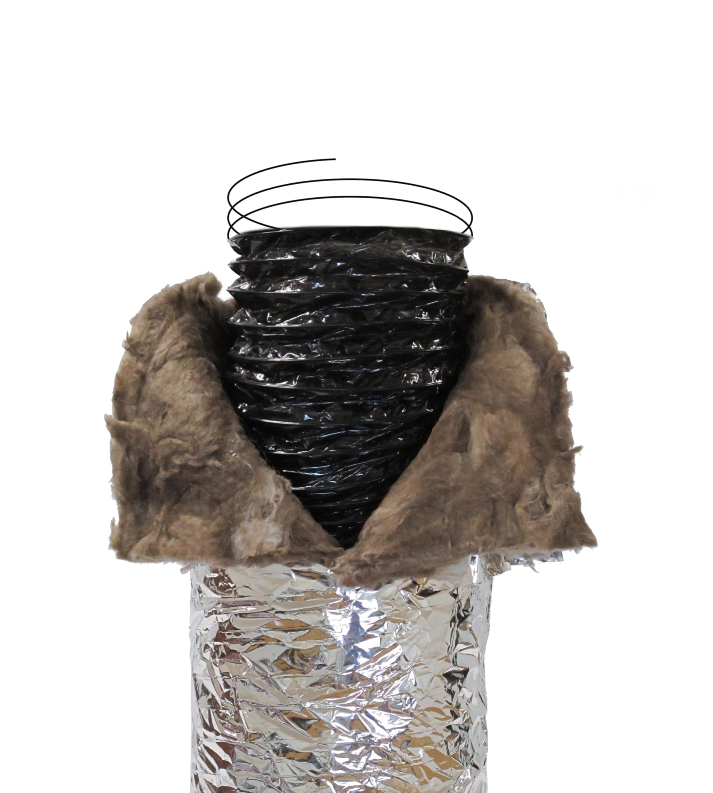 Amazon.co.jp: オリエント商事 保温付きフレキシブルダクト らくダクト