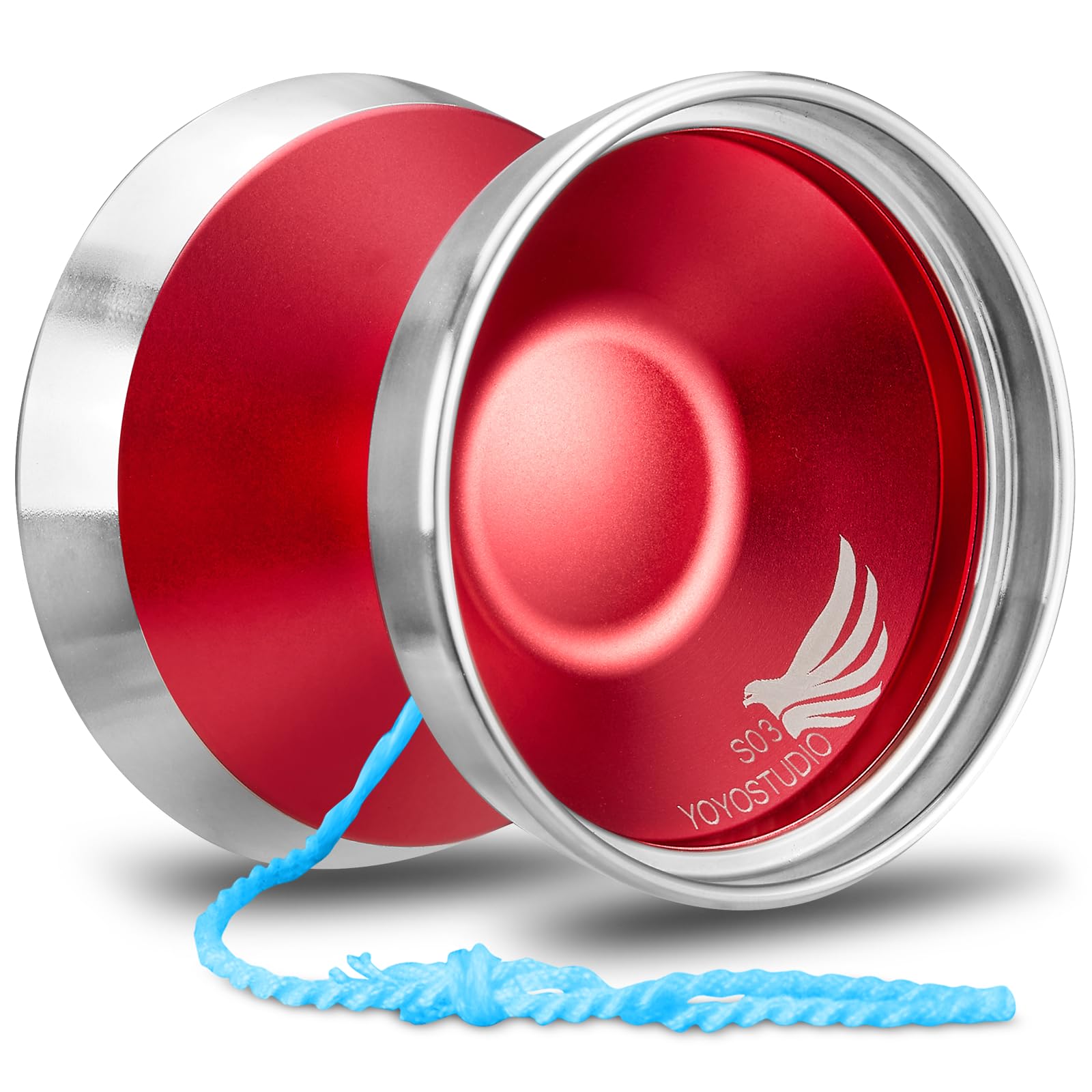 Amazon | YOYOSTUDIO S03 レッドシルバーバイメタルヨーヨー