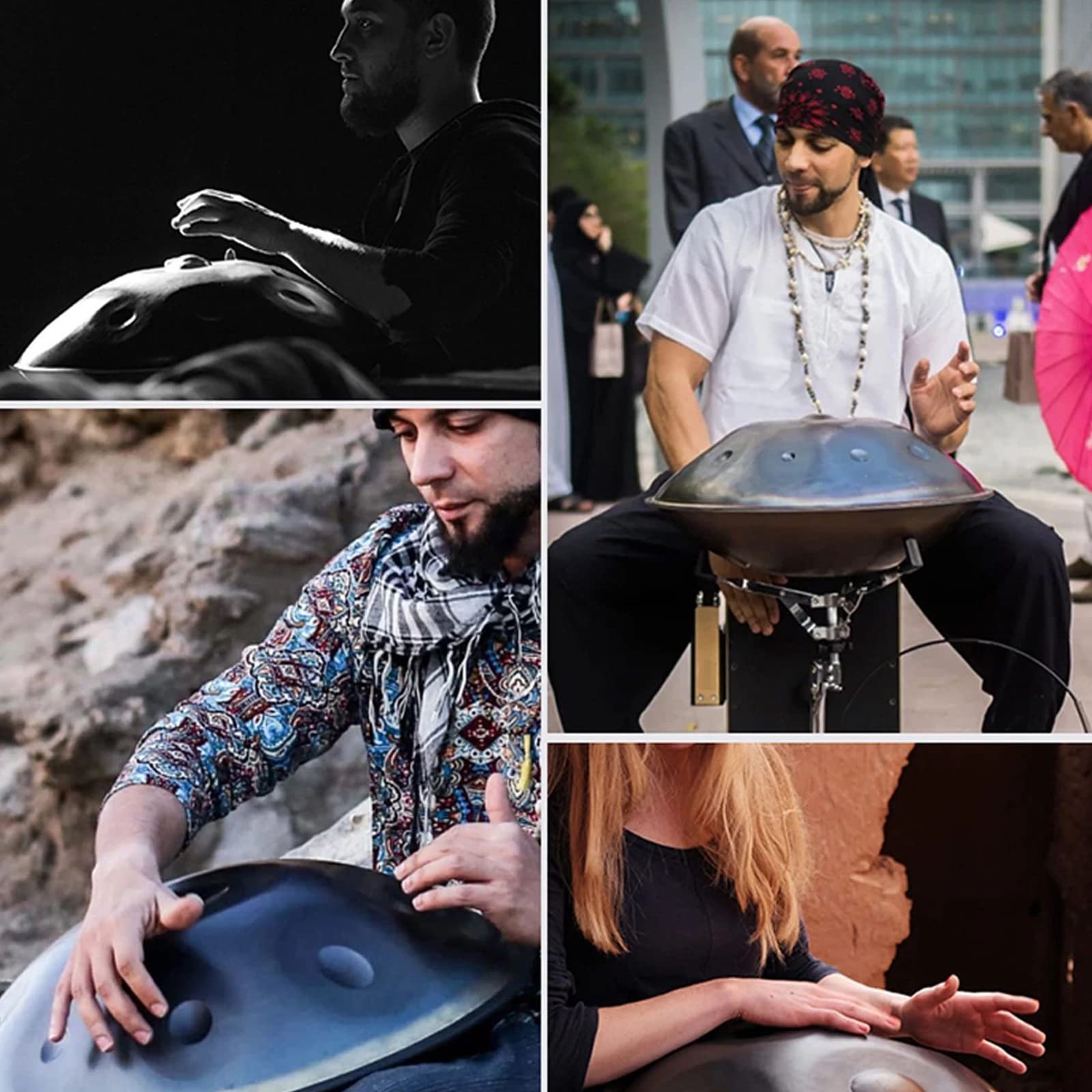 Amazon | ハンドパン タングドラム 22インチ スチール ハンドパン