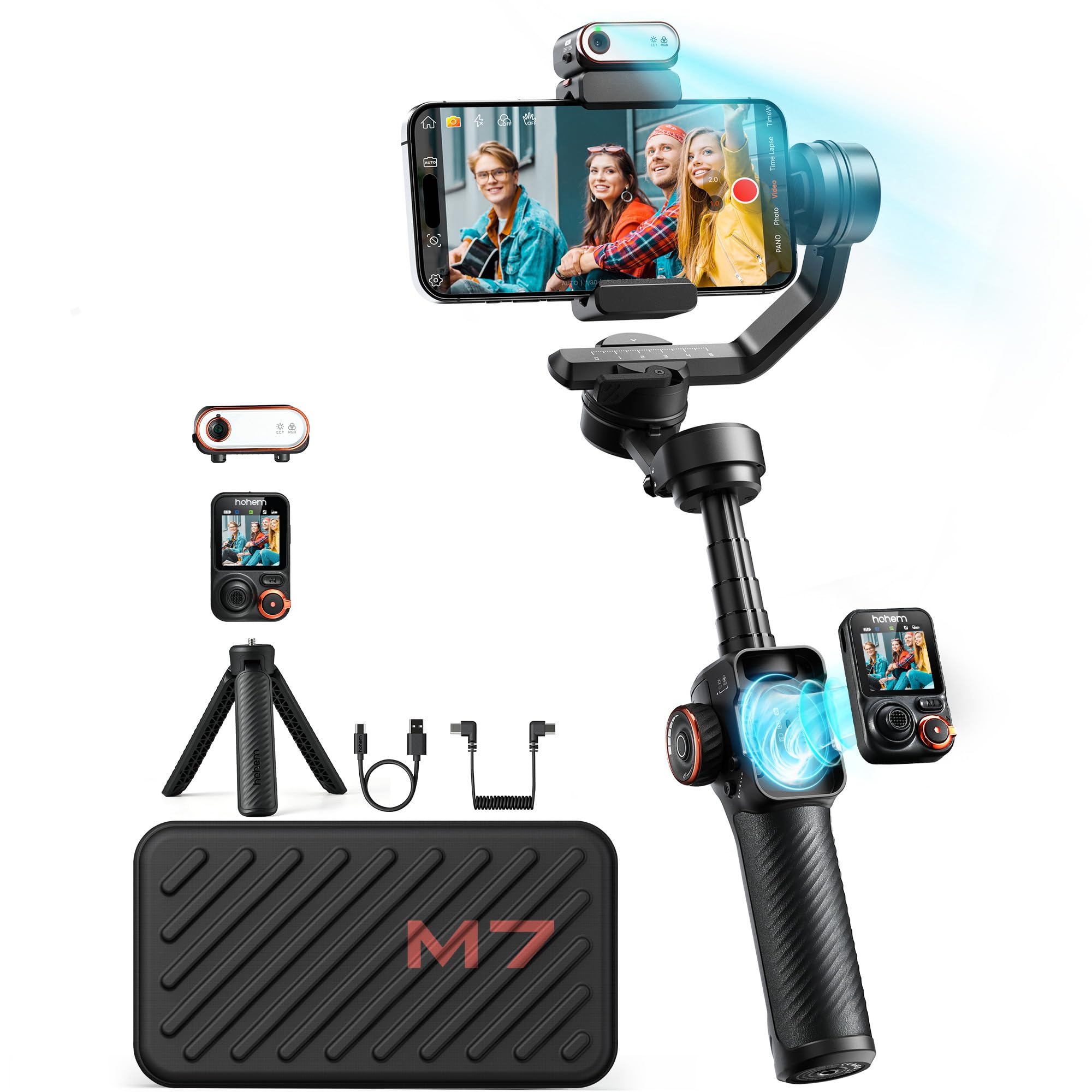 Amazon.com: hohem iSteady M7 Gimbal Stabilizer for iPhone, Phone