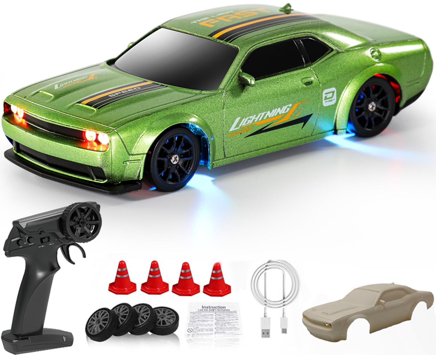 Amazon.co.jp: KAIMIO 1:43 スケール ミニ rc ドリフト車ジャイロ完全