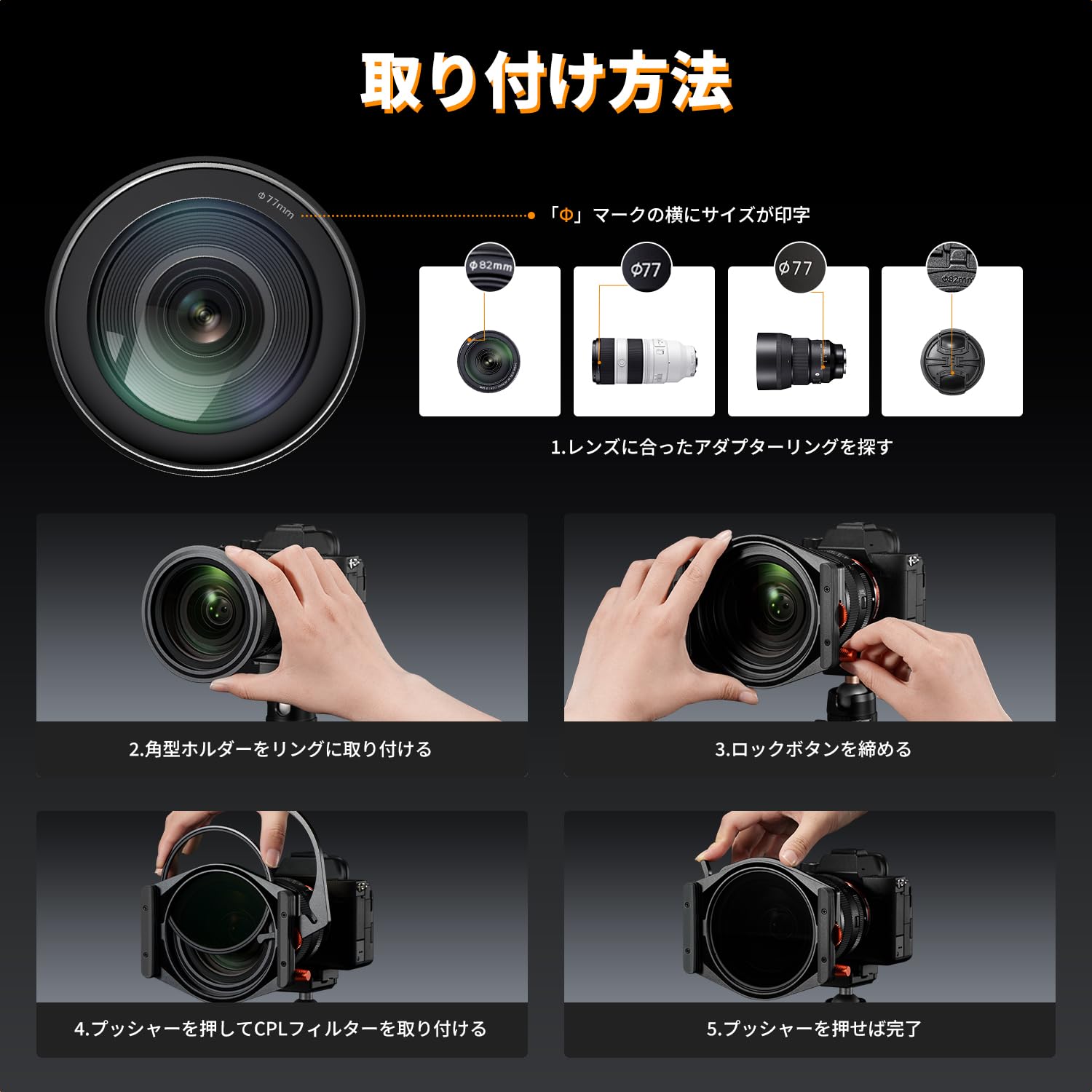 Amazon | 【新型】K&F CONCEPT 角型ハーフNDフィルターセット ソフト