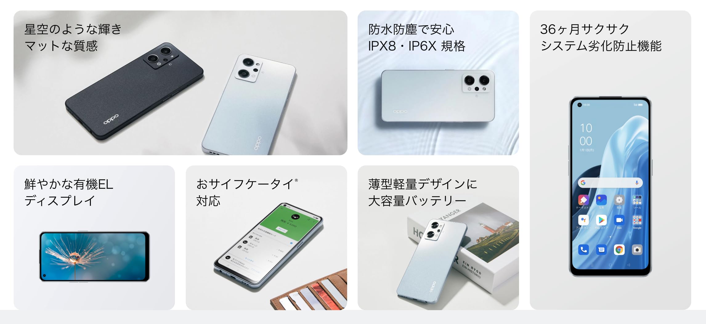 Amazon | 【整備済み品】OPPO Reno7 A AU OPG04 6GB+128GB シムフリー