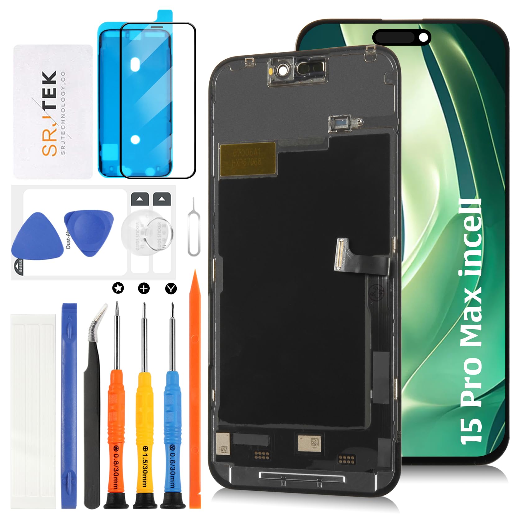 Amazon.co.jp: SRJTEK For iPhone 15 Pro Max incell 液晶パネル 画面