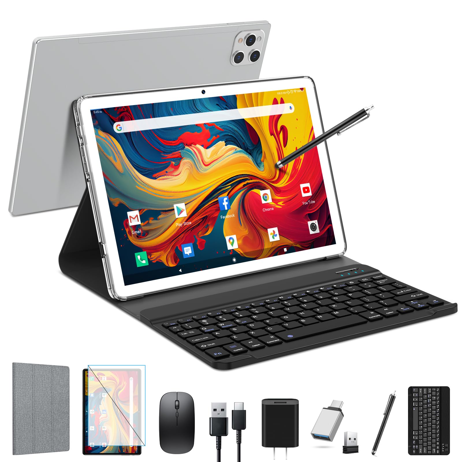 Amazon.co.jp: タブレットAndroid 2026 新登場 2in1タブレット10インチ