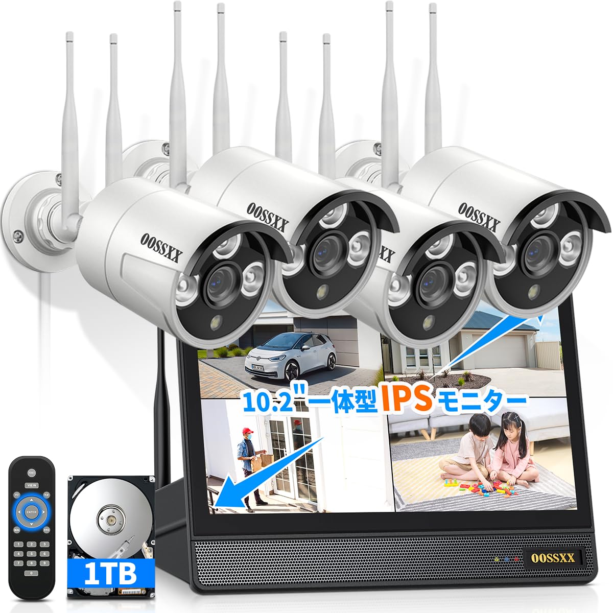 Amazon.co.jp: 【ダブルアンテナ信号強化・500万画素対応・AI人体検出