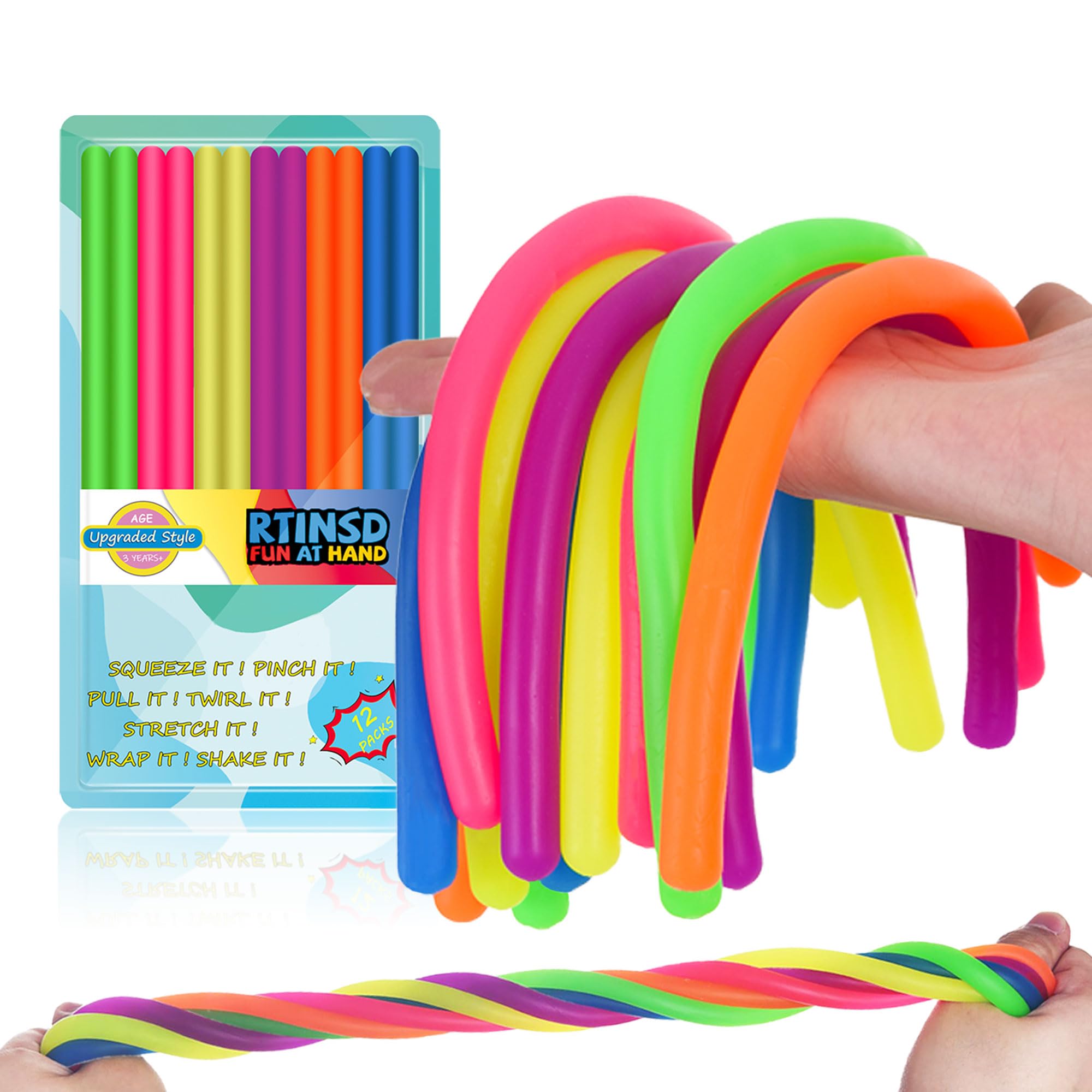 Amazon.com: Rtinsd String Noodles Toys Large 12 pcs Stress