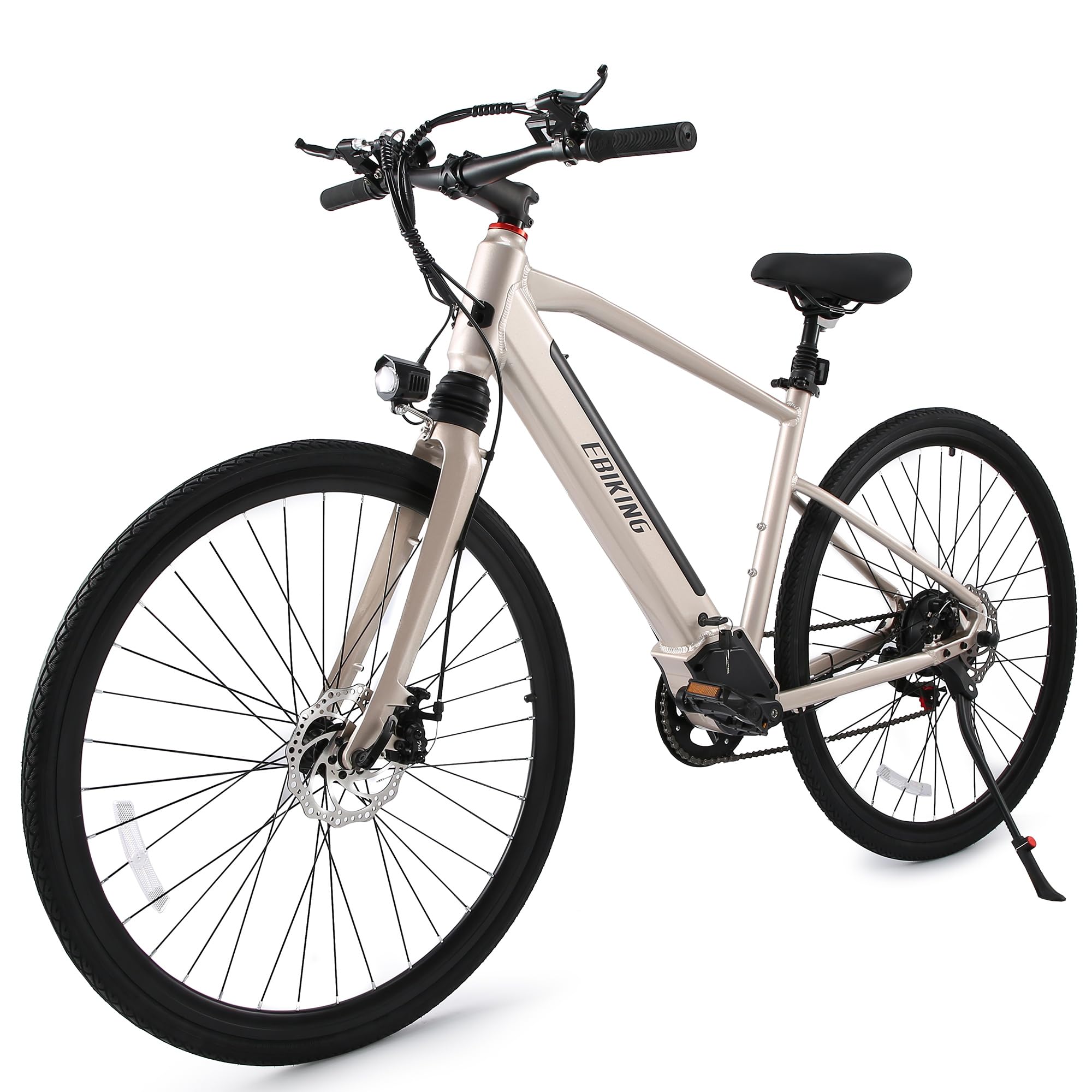 Amazon | EBIKING 電動アシスト自転車 タイヤ700x38C ロードバイク 超