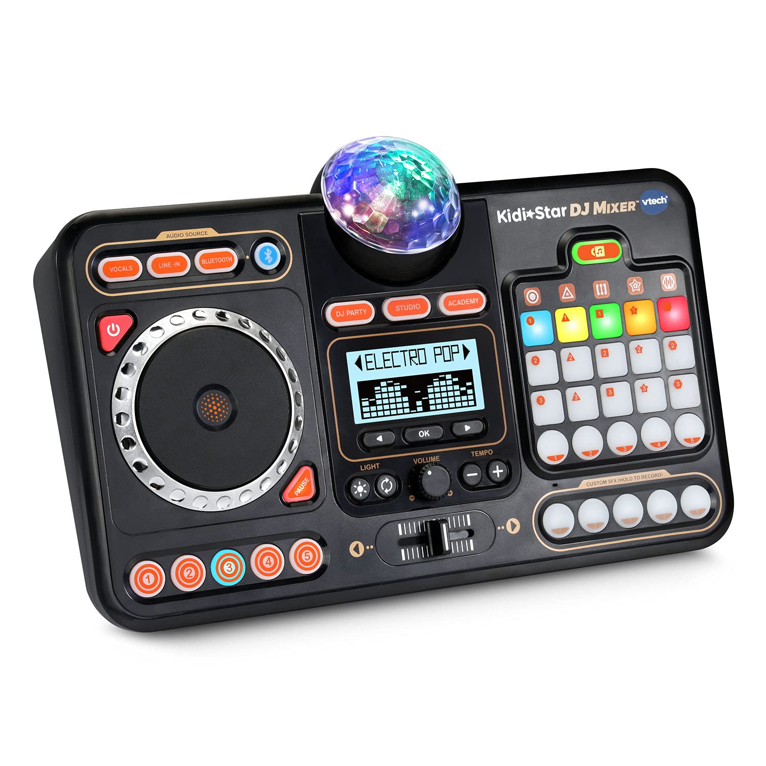 Amazon.co.jp: VTech KidiStar DJミキサー ブラック : 楽器・音響機器