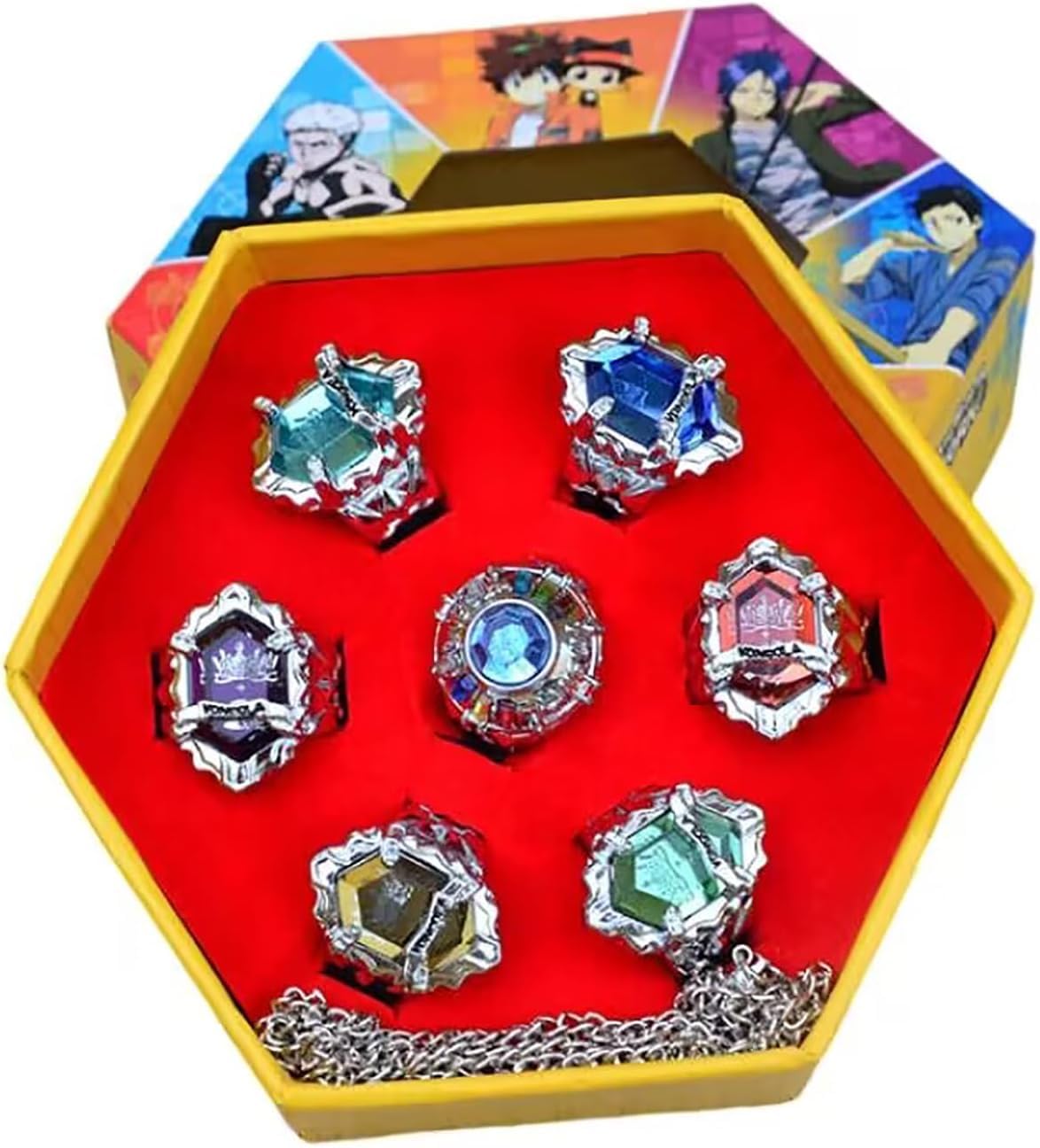 Amazon.co.jp: 家庭教師ヒットマン REBORN! リング 指輪 7個セット