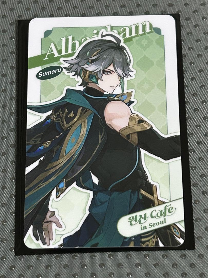 Amazon.co.jp: 原神 韓国カフェ フォトカード アルハイゼン BNKDJYAE