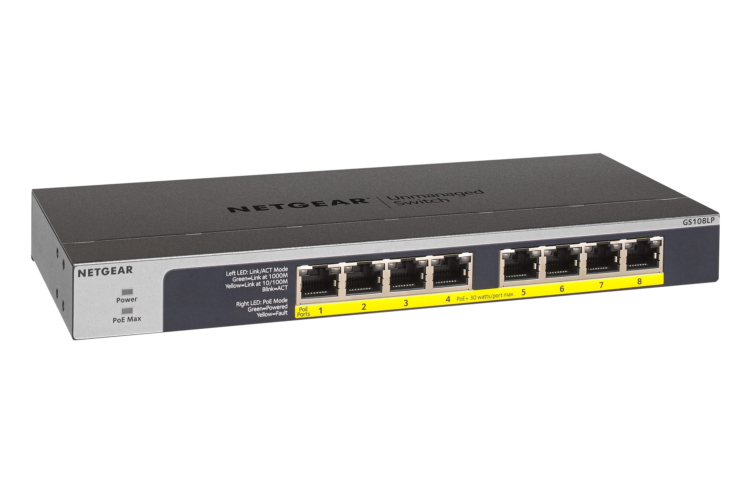 Amazon.com: NETGEAR 8-Port Gigabit Ethernet Unmanaged PoE Switch