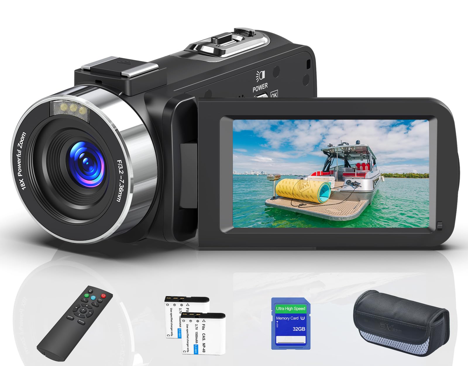 8K 64MP Video Camera 18X Digital Camcorder Video Camera for