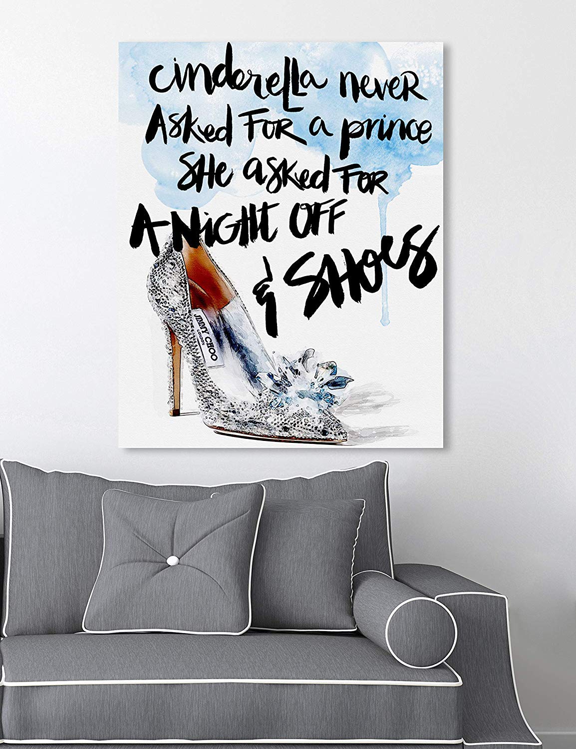 Amazon.com: Oliver Gal 'Cinderella's Night Off' The Fashion Wall