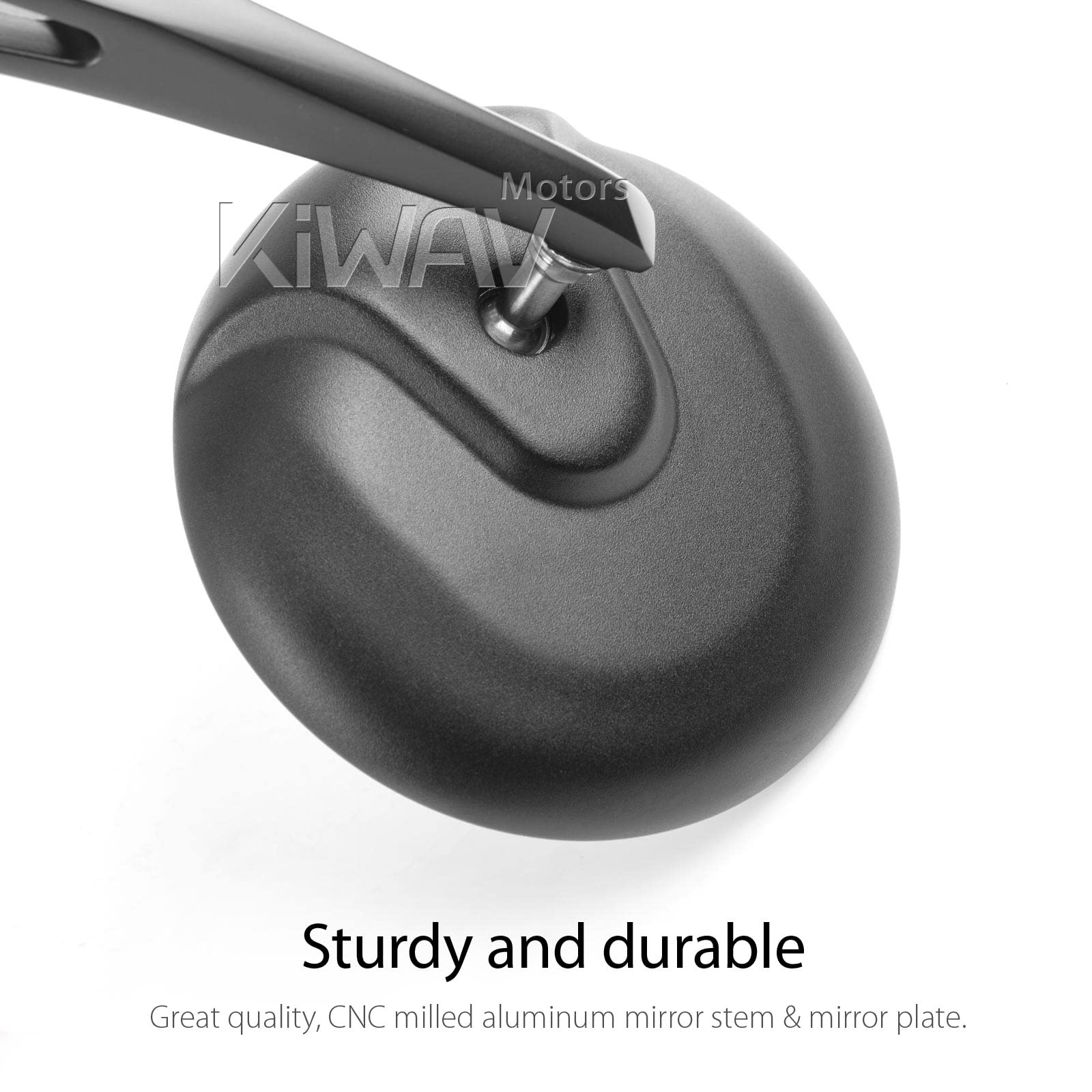 Amazon | KiWAV バーエンドミラー レトロ 黒 6mmネジ式 左右セット