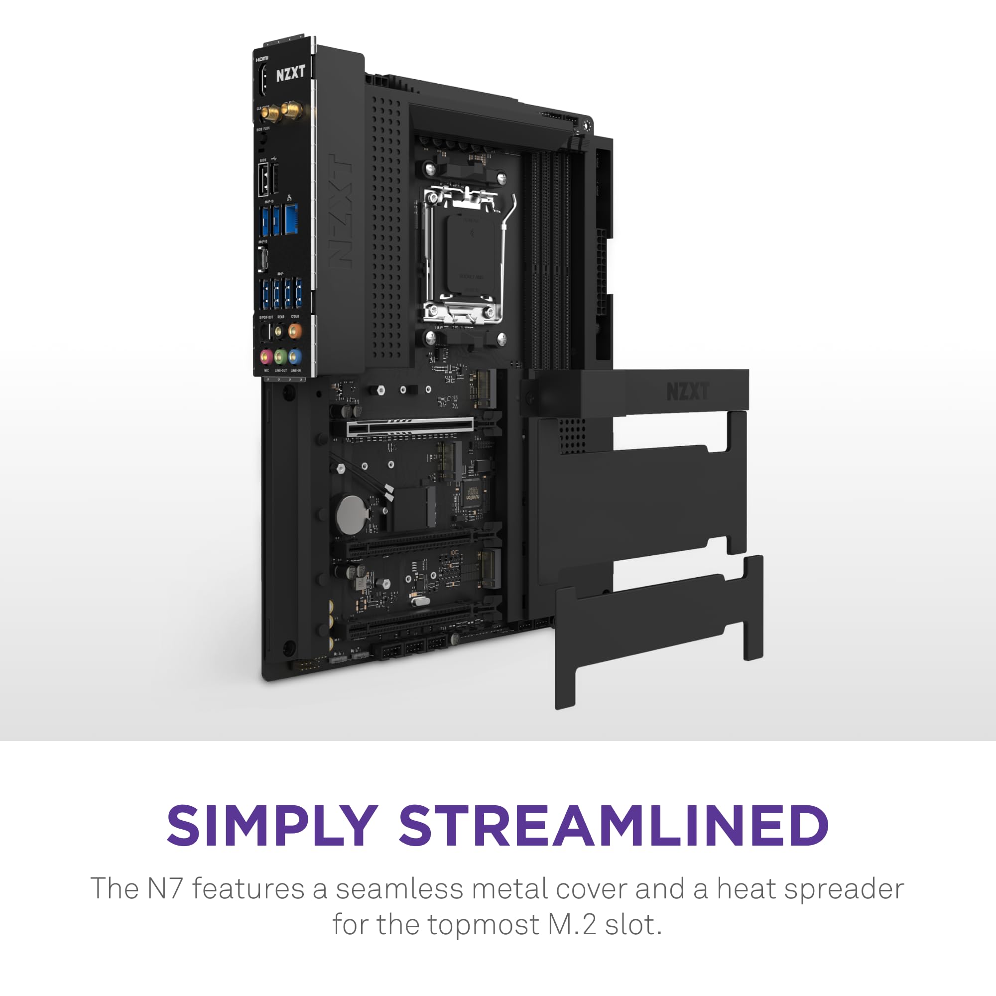 Amazon | NZXT N7 B650E ATXマザーボード Black [AMD B650チップセット