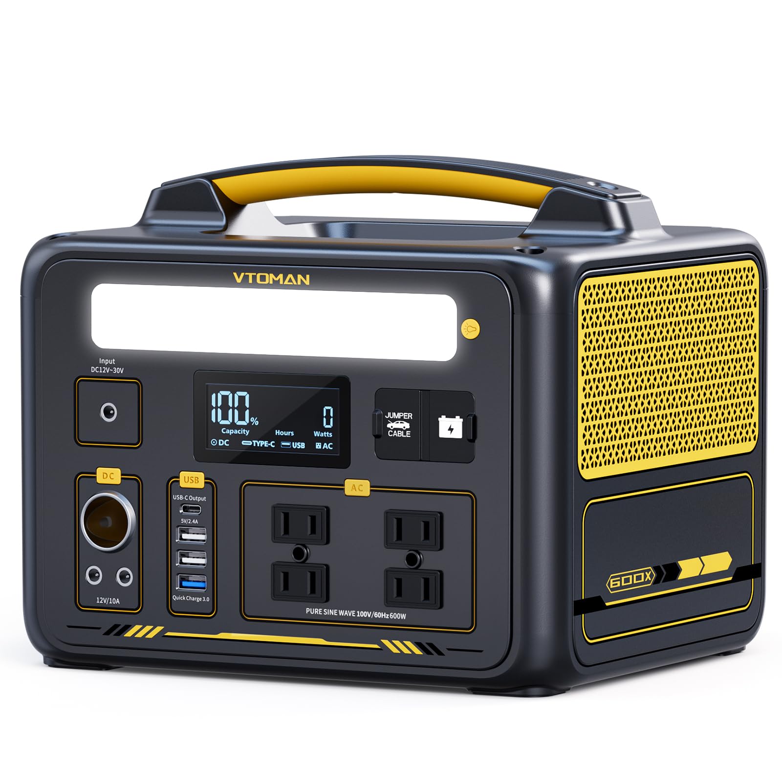 Amazon.co.jp: VTOMAN JUMP 600X ポータブル電源 AC定格600W(ピーク