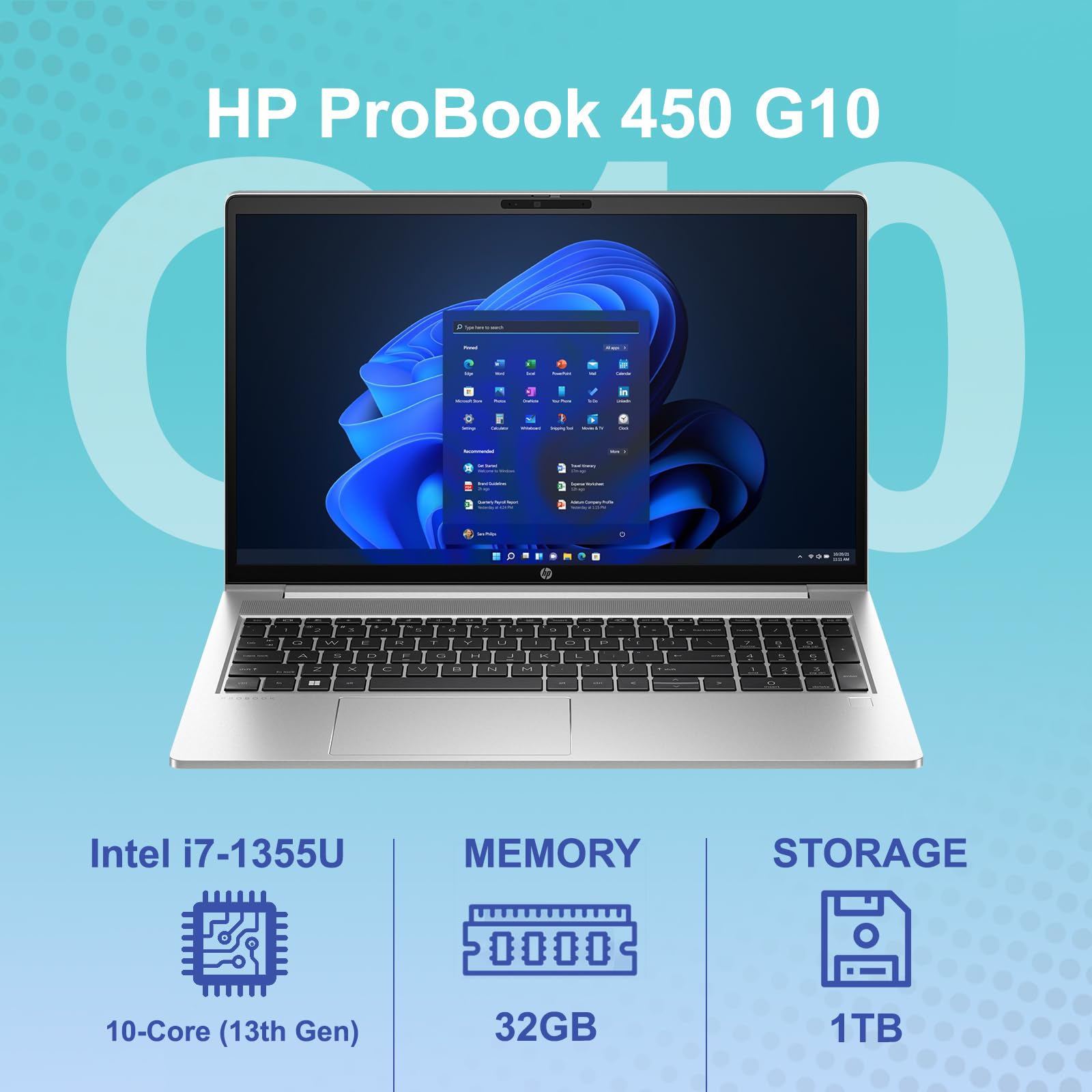 Amazon.co.jp: HP ProBook 450 G10 ビジネスノートパソコン 15.6インチ
