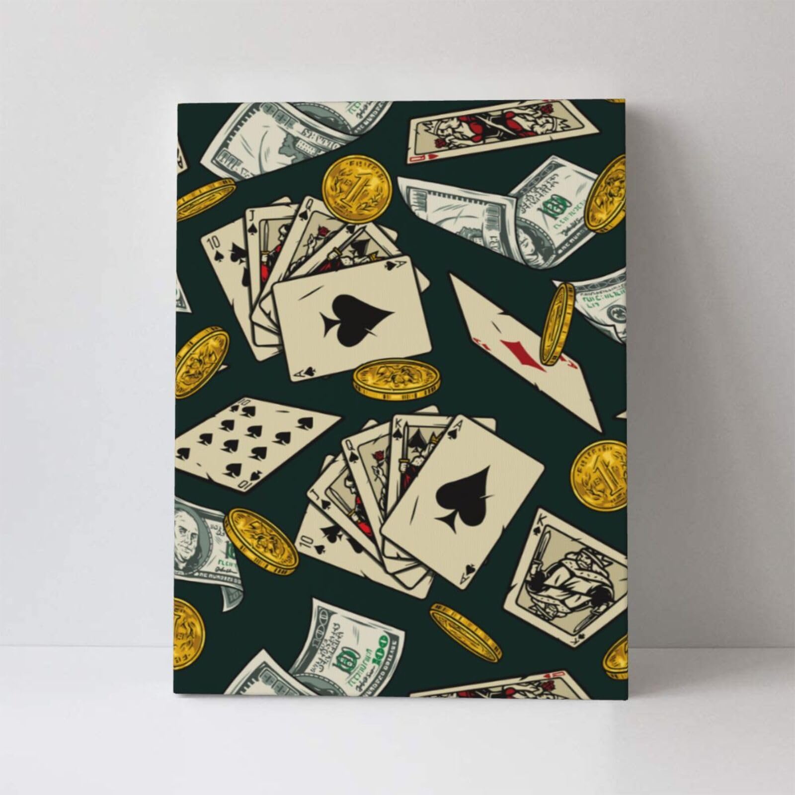 Amazon.co.jp: アートパネル ポーカー カード トランプ アートフレーム