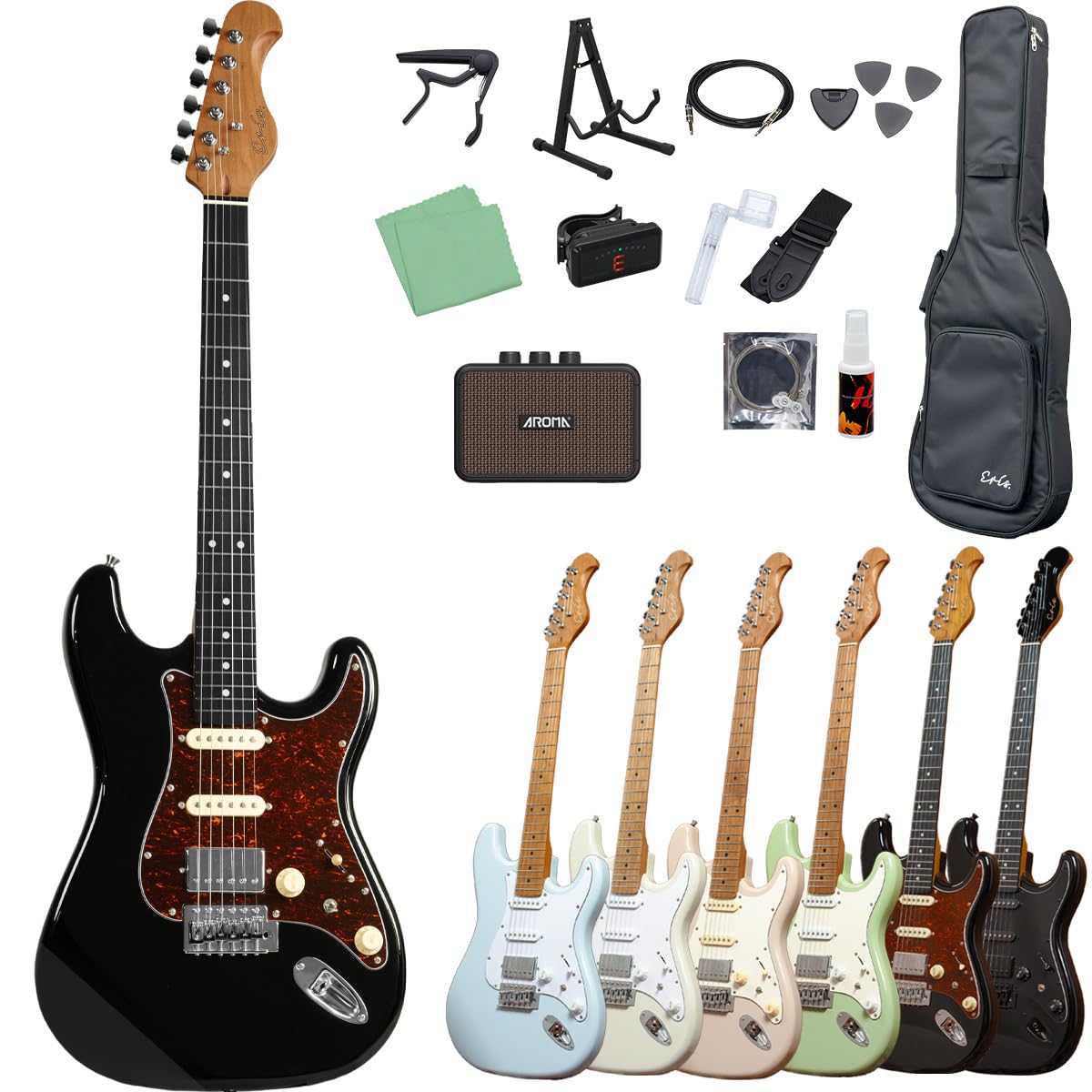 Amazon | Eris. Nestia エレキギター初心者セット SSH コイルタップ
