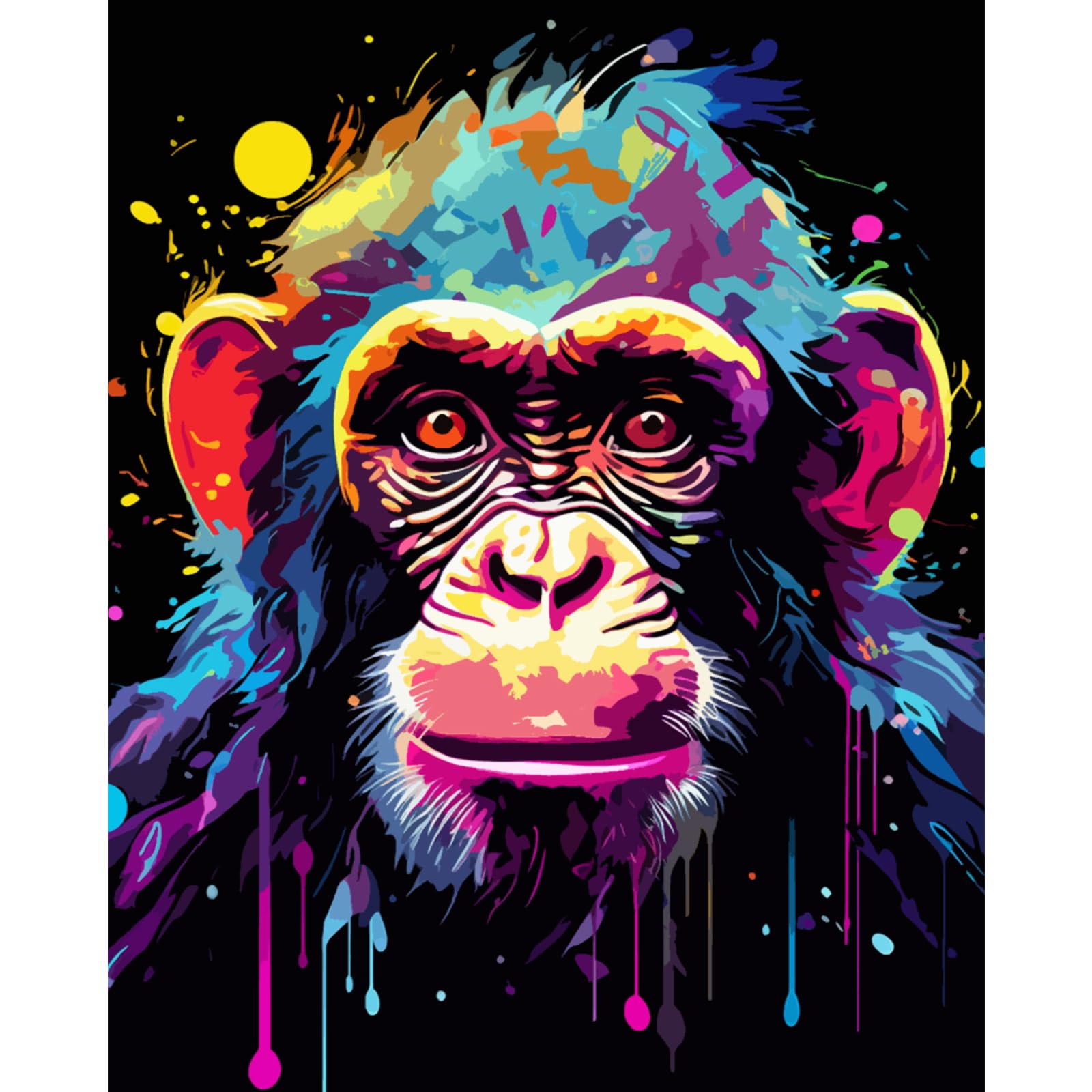 Amazon.com: Tucocoo Graffiti Monkey Paint by Number for Adults