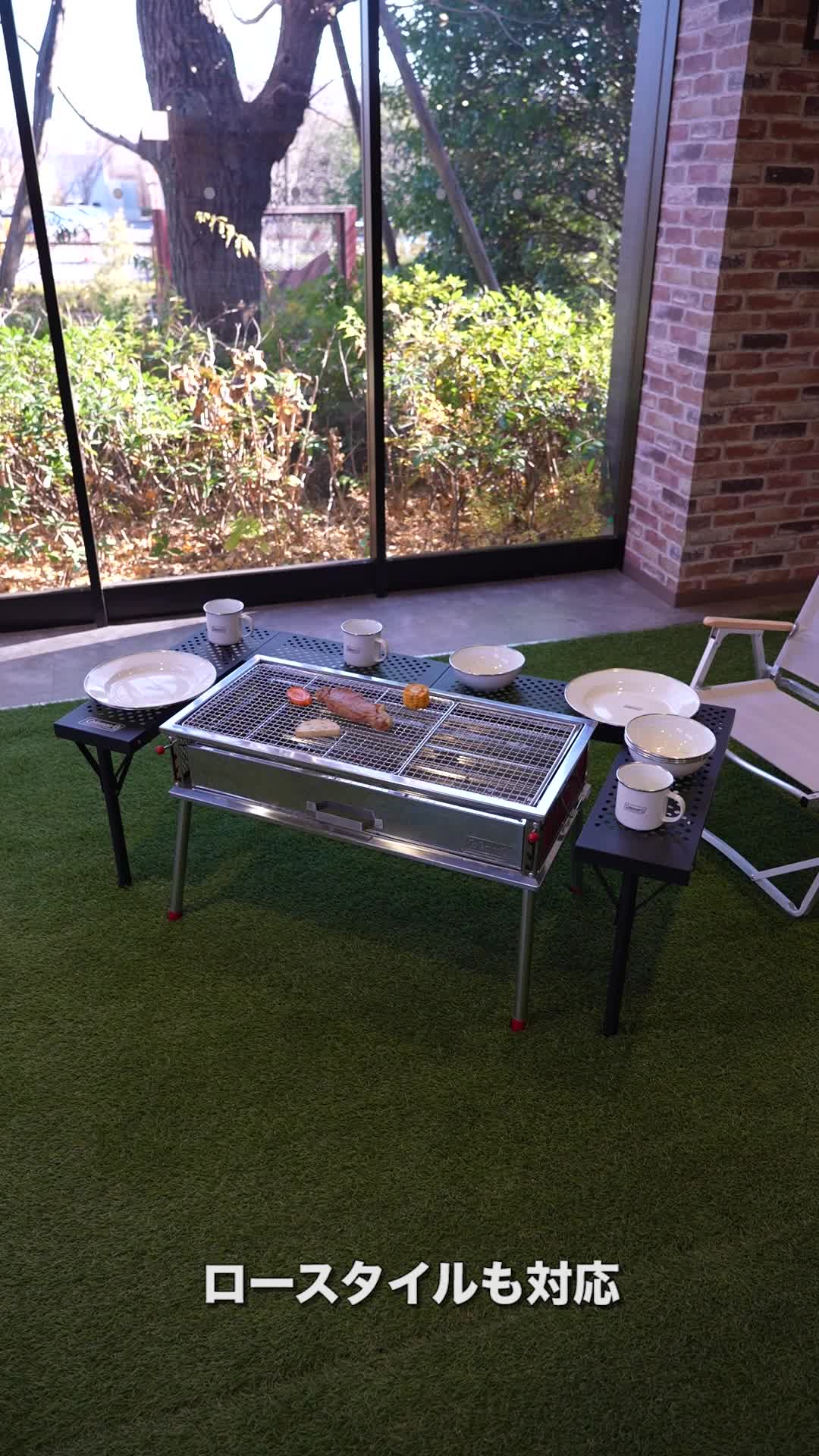 Amazon | Coleman(コールマン) テーブル 3ウェイBBQテーブルセット