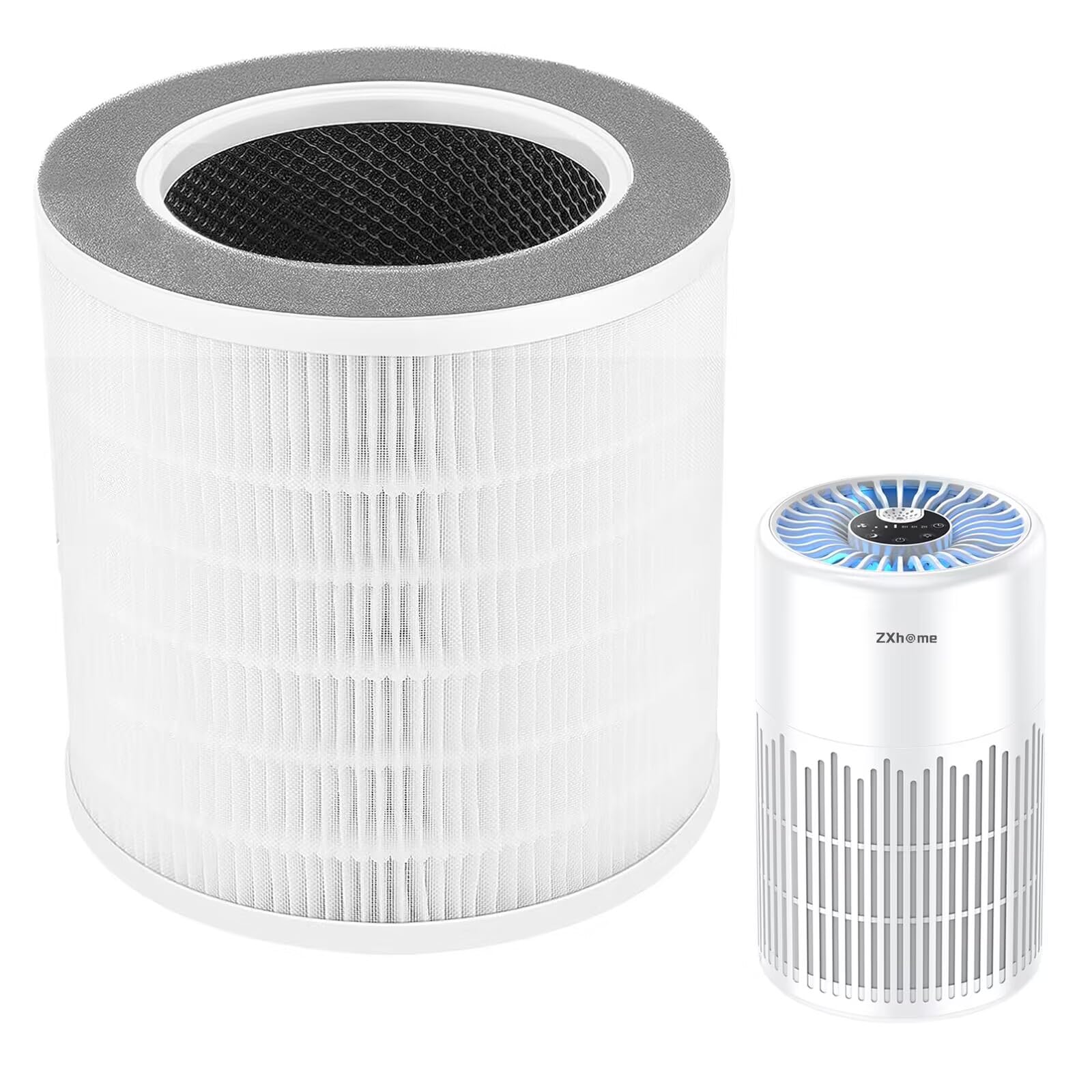 Amazon | ZXhome空気清浄機交換用フィルター HEPA三層濾過フィルター